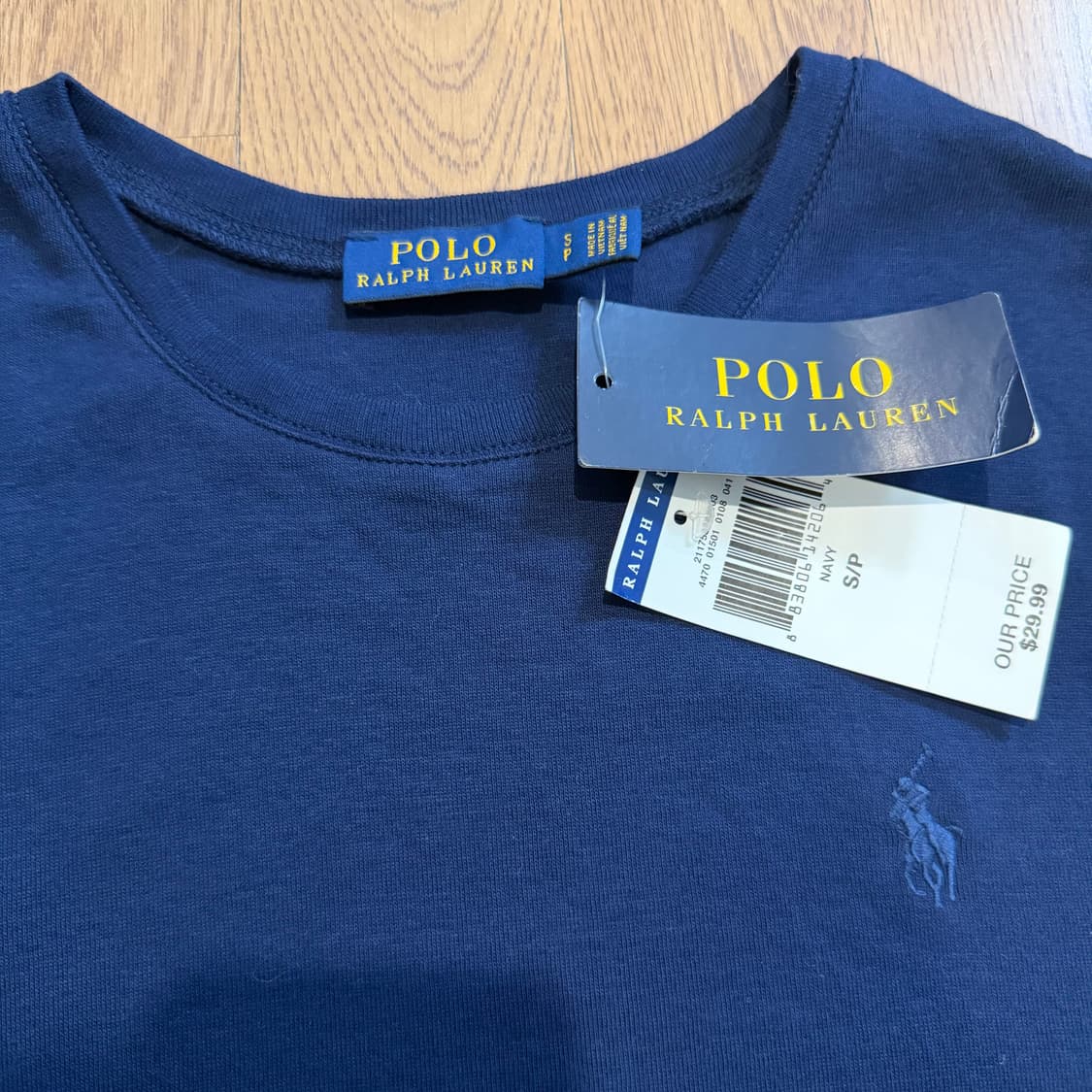 폴로 랄프로렌 네이비 반팔 티셔츠 상품이미지2