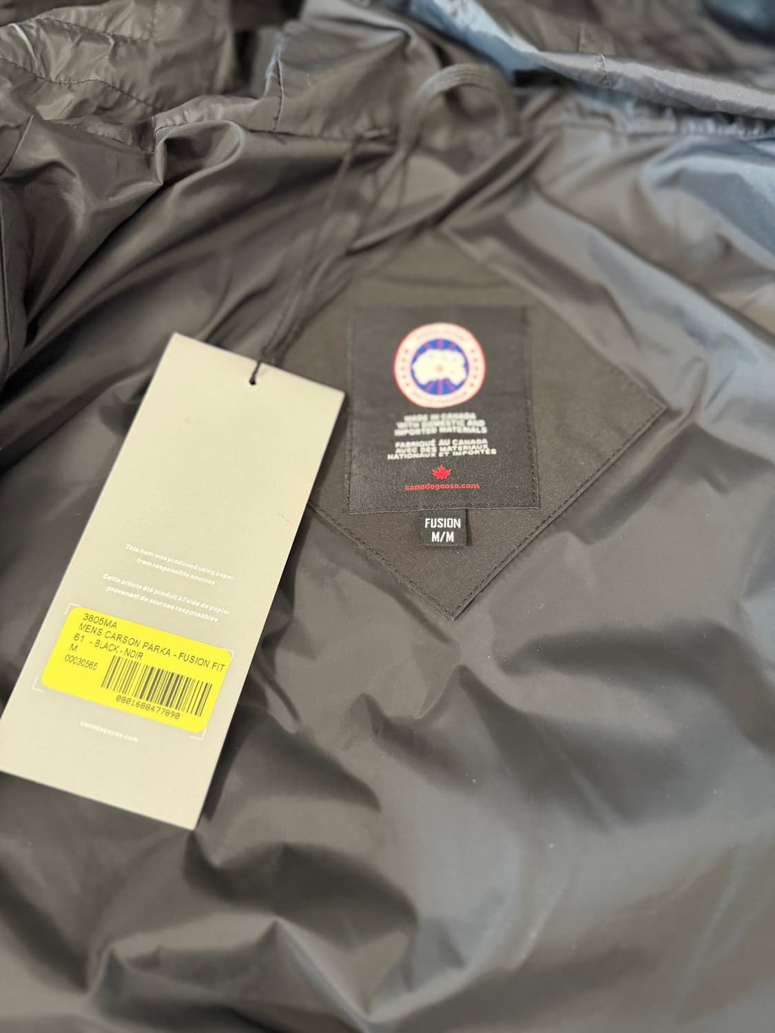 캐나다구스 카슨 블랙 퓨전M 판매합니다. 상품이미지4