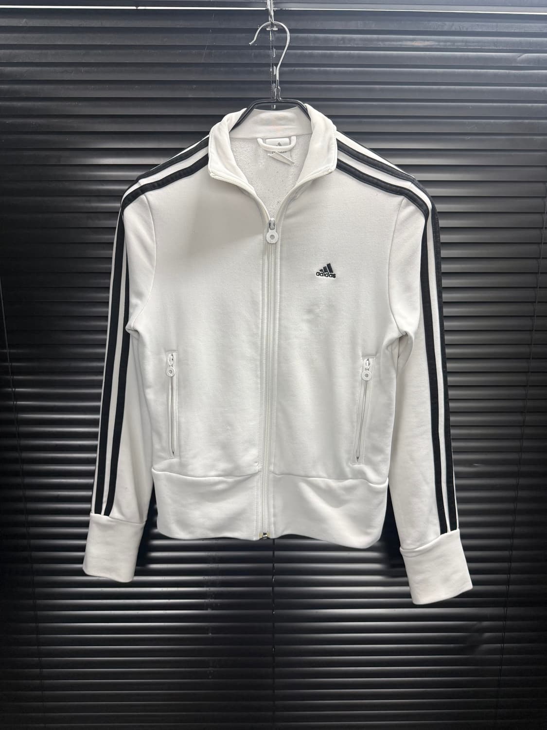아디다스 화이트 흰색 져지 저지 트랙탑 집업 올드스쿨 85 xs 트레이닝 상품이미지2