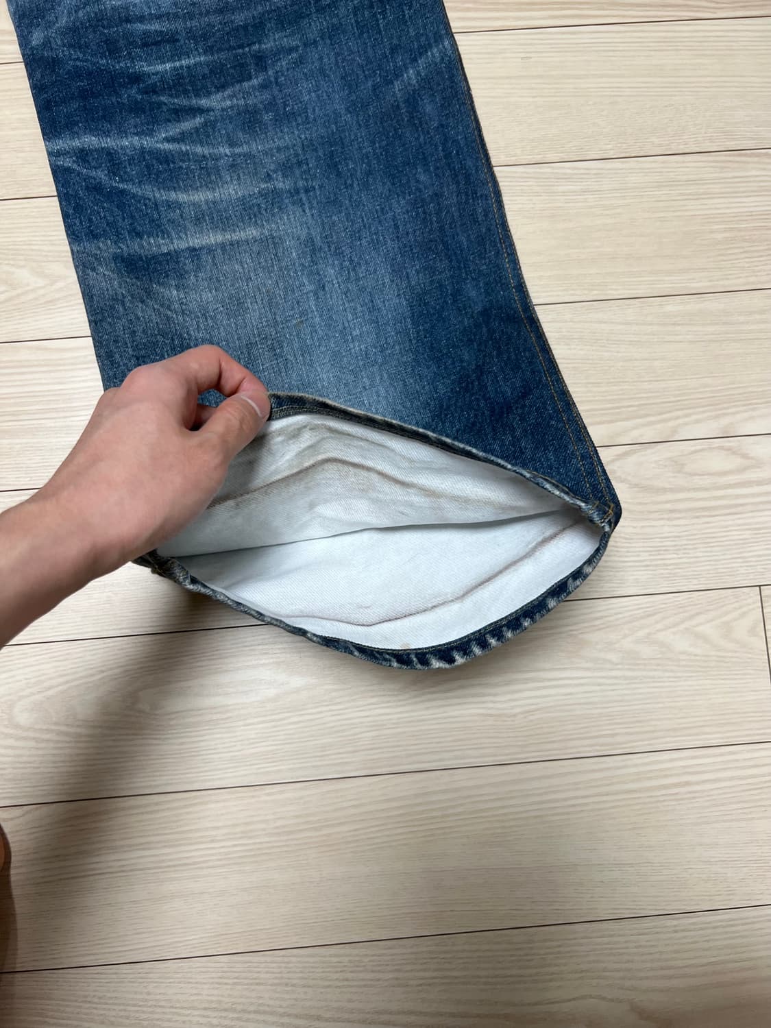 앤더슨벨 트롱프뢰유 데님 팬츠 28 사이즈 상품이미지5