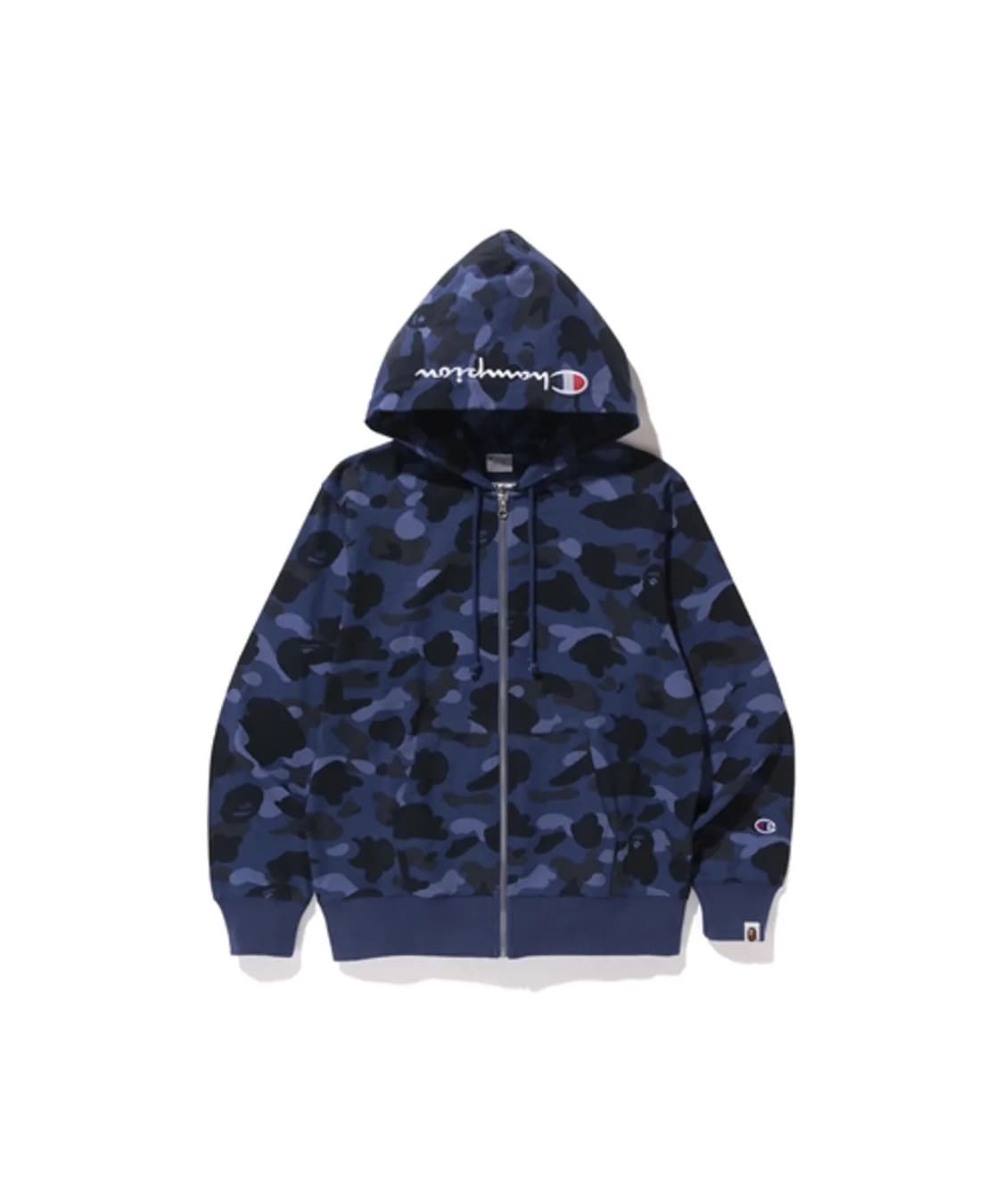 L) 베이프 X 챔피온 콜라보 청계 후드 집업 블루 상품이미지1