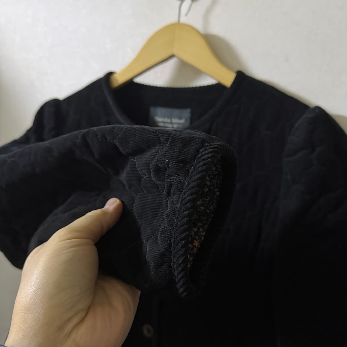 썰스데이아일랜드 코듀로이 하트 퀼팅 코트 S(66정도) 상품이미지3