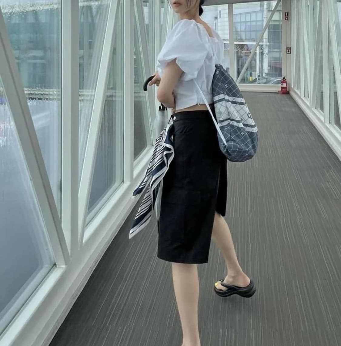 샤넬 뷰티 스트링 백팩 캔버스 상품이미지2