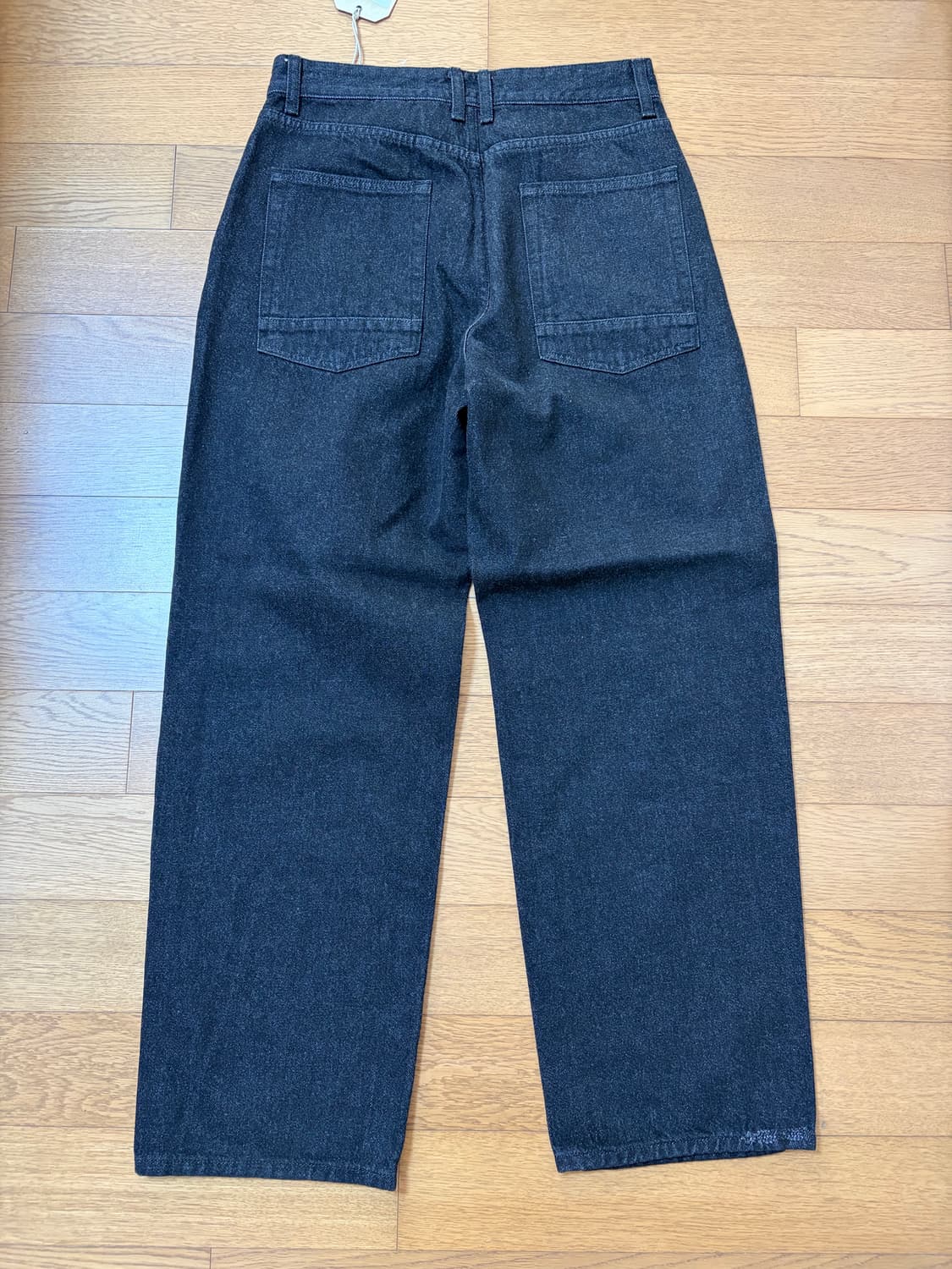 러프사이드 드레이프 데님 팬츠 블랙 리퍼브 새상품 1사이즈 상품이미지2