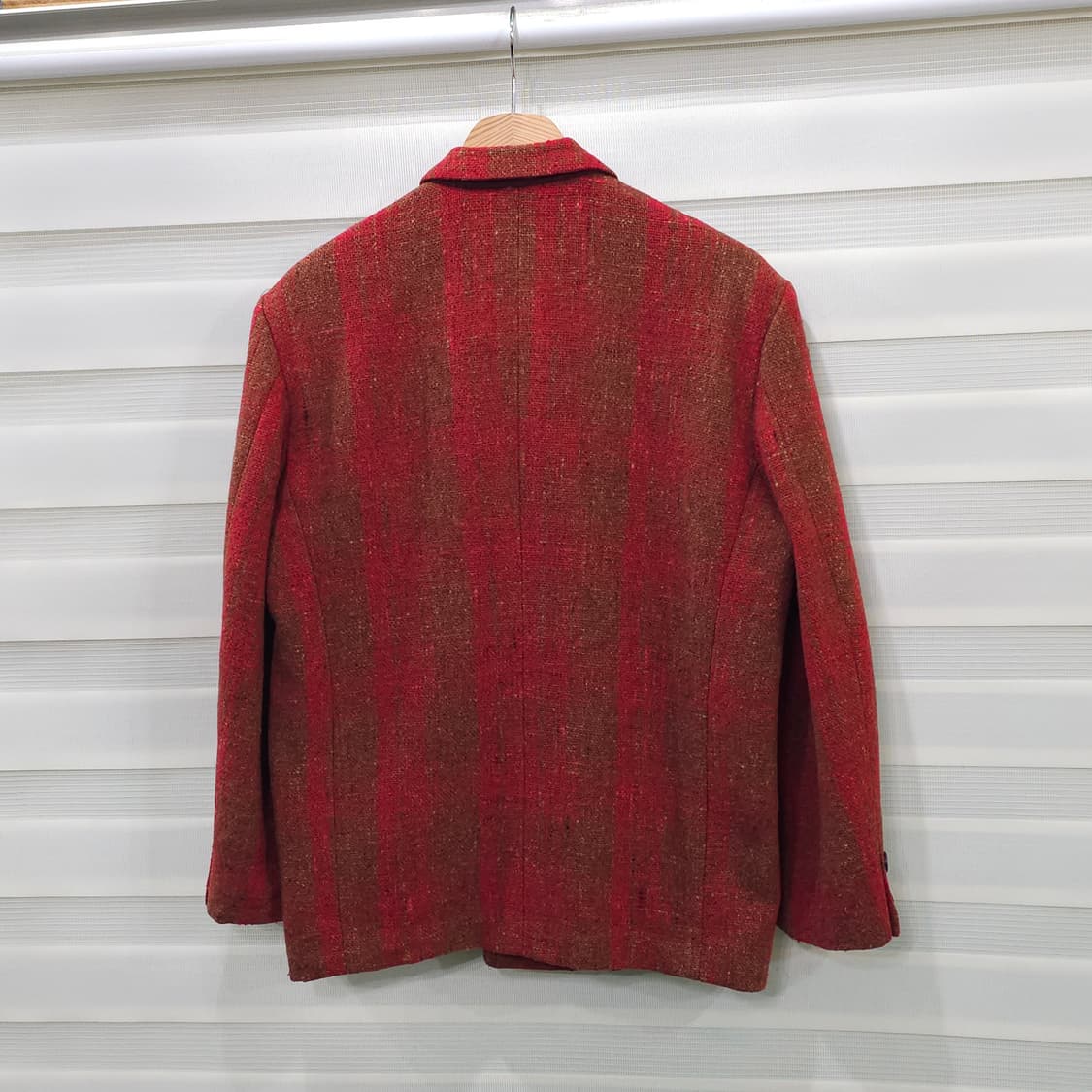 JAPAN 70-80s 더블 브레스티드 트위드울 자켓- 우먼프리 상품이미지7