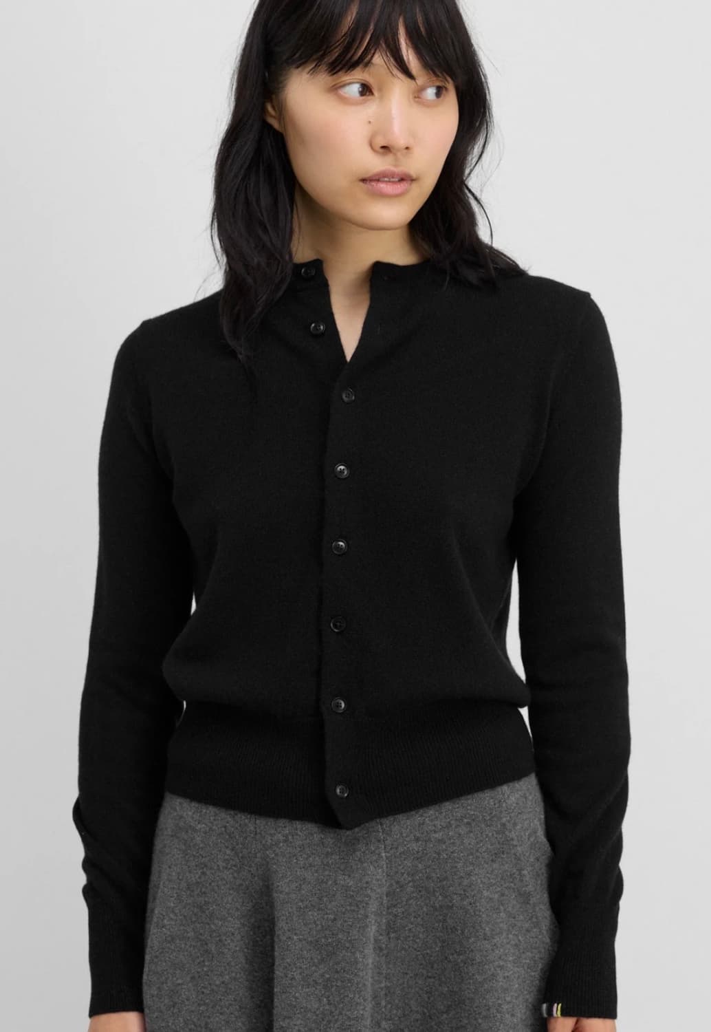 [F]익스트림캐시미어 26ss 리틀2 가디건/블랙 상품이미지1