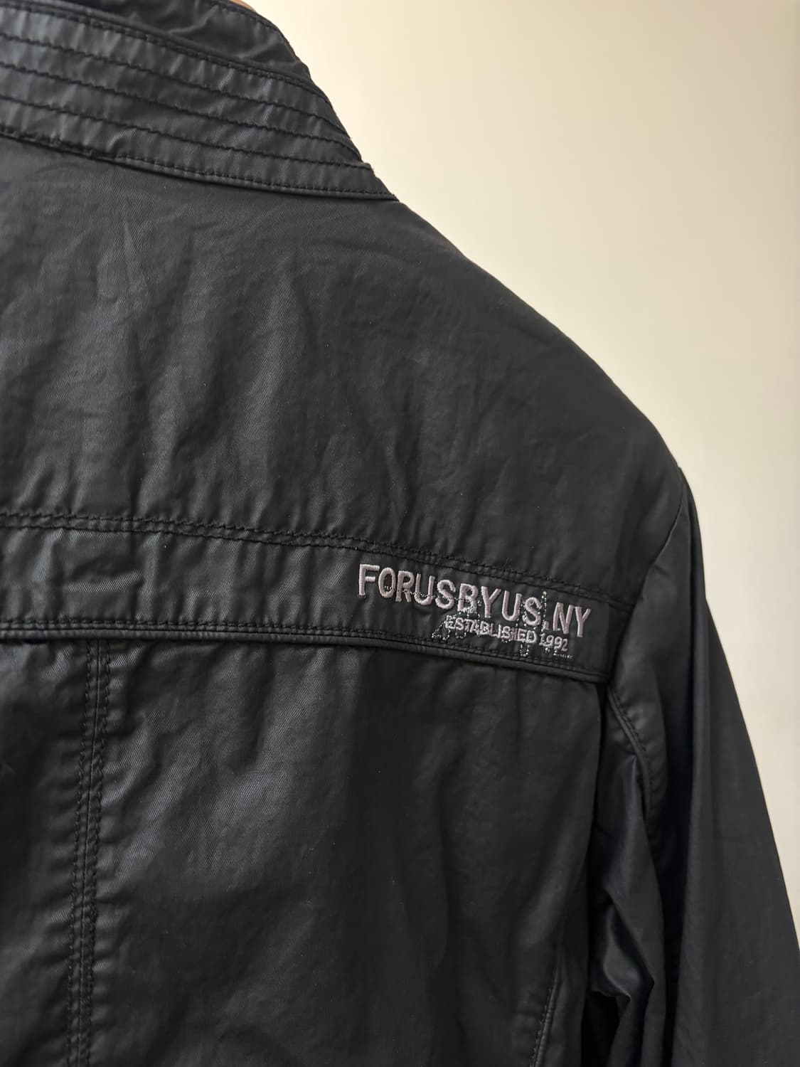 (L) Fubu 후부 코팅 락시크 블루종 자켓 상품이미지6