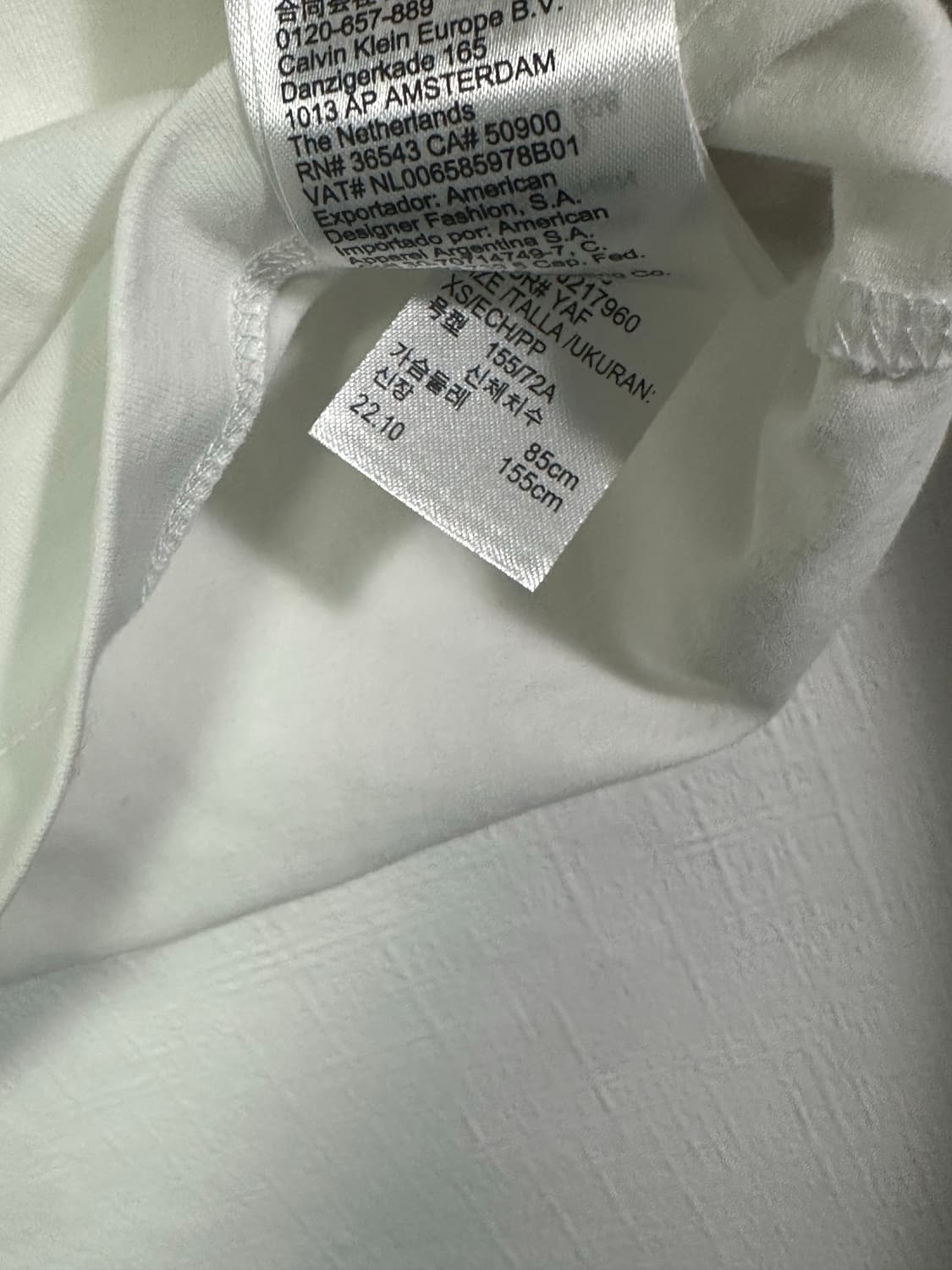 캘빈클라인 슬림핏 반팔 xs 상품이미지3