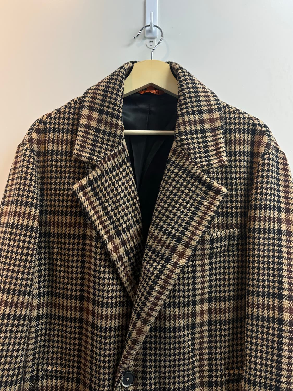 바레나 체크 프린스오브 웨일즈 롱코트 (50/새상품급) 상품이미지3