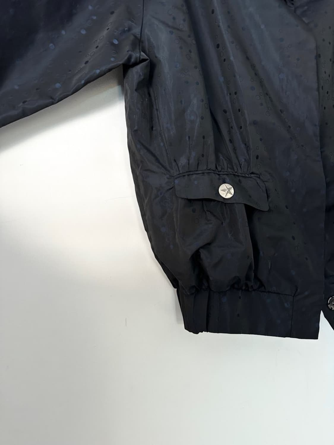 Dot glossy paded jacket / navy 상품이미지3