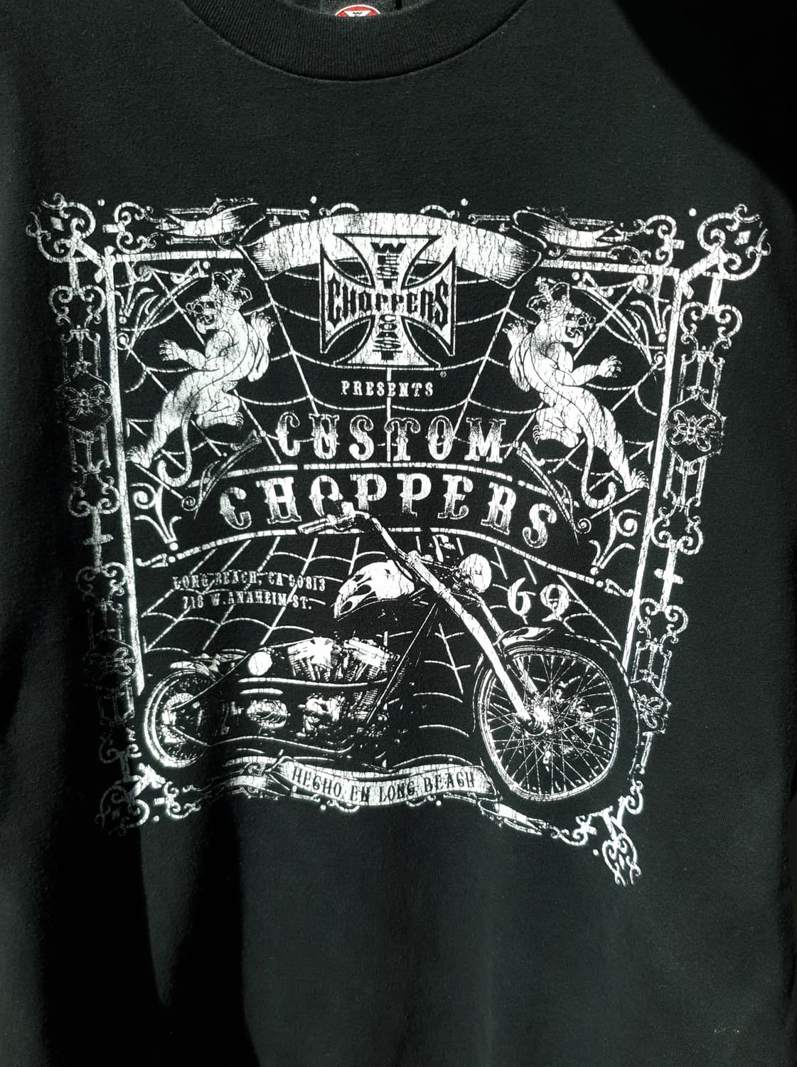 90s West Coast Choppers print tee 상품이미지8
