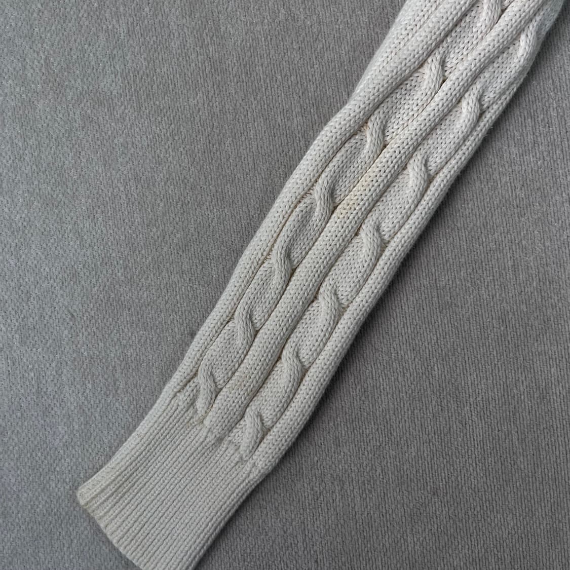 W 90 폴로 랄프로렌 스포츠 꽈배기 니트 집업 상품이미지7