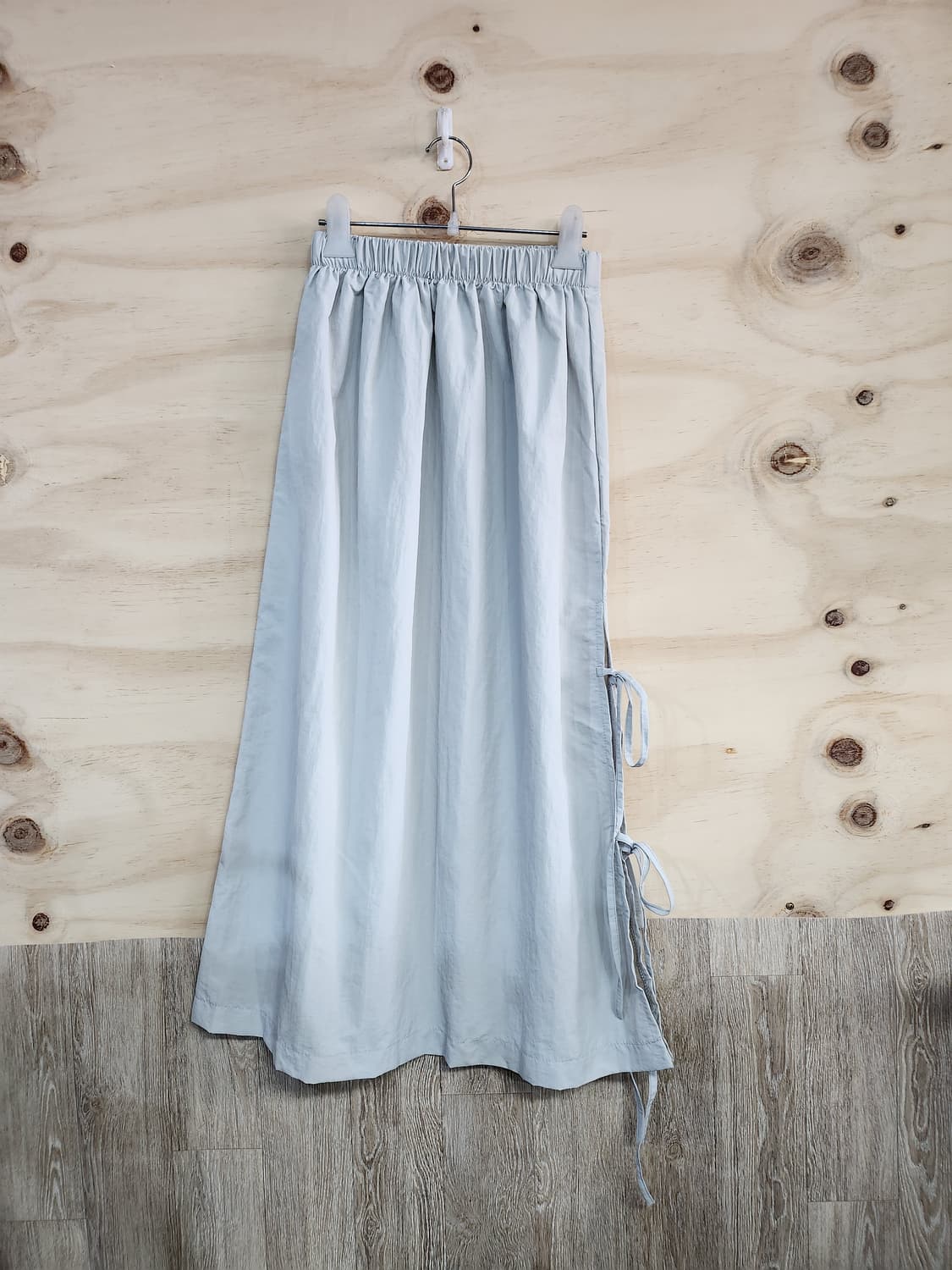 517) 끈 포인트 밴딩 롱 스커트 상품이미지1