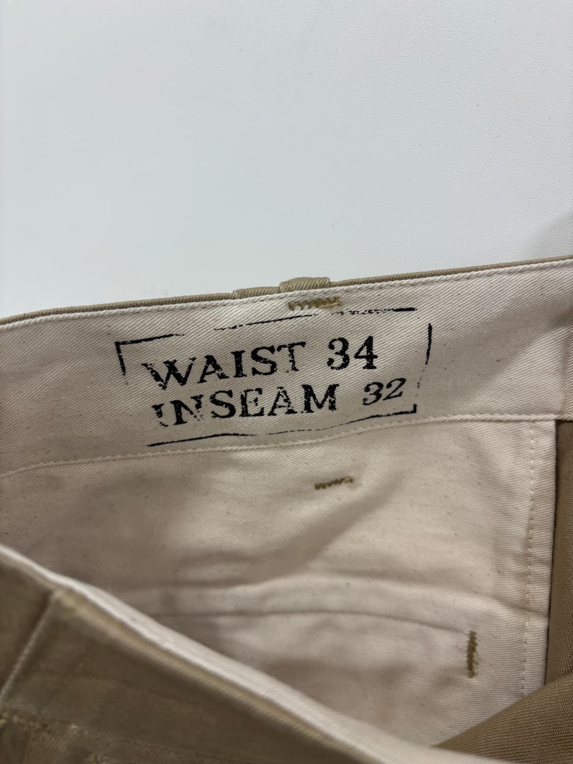 [34] 1942 US 아미 치노 트라우저 카키 상품이미지7