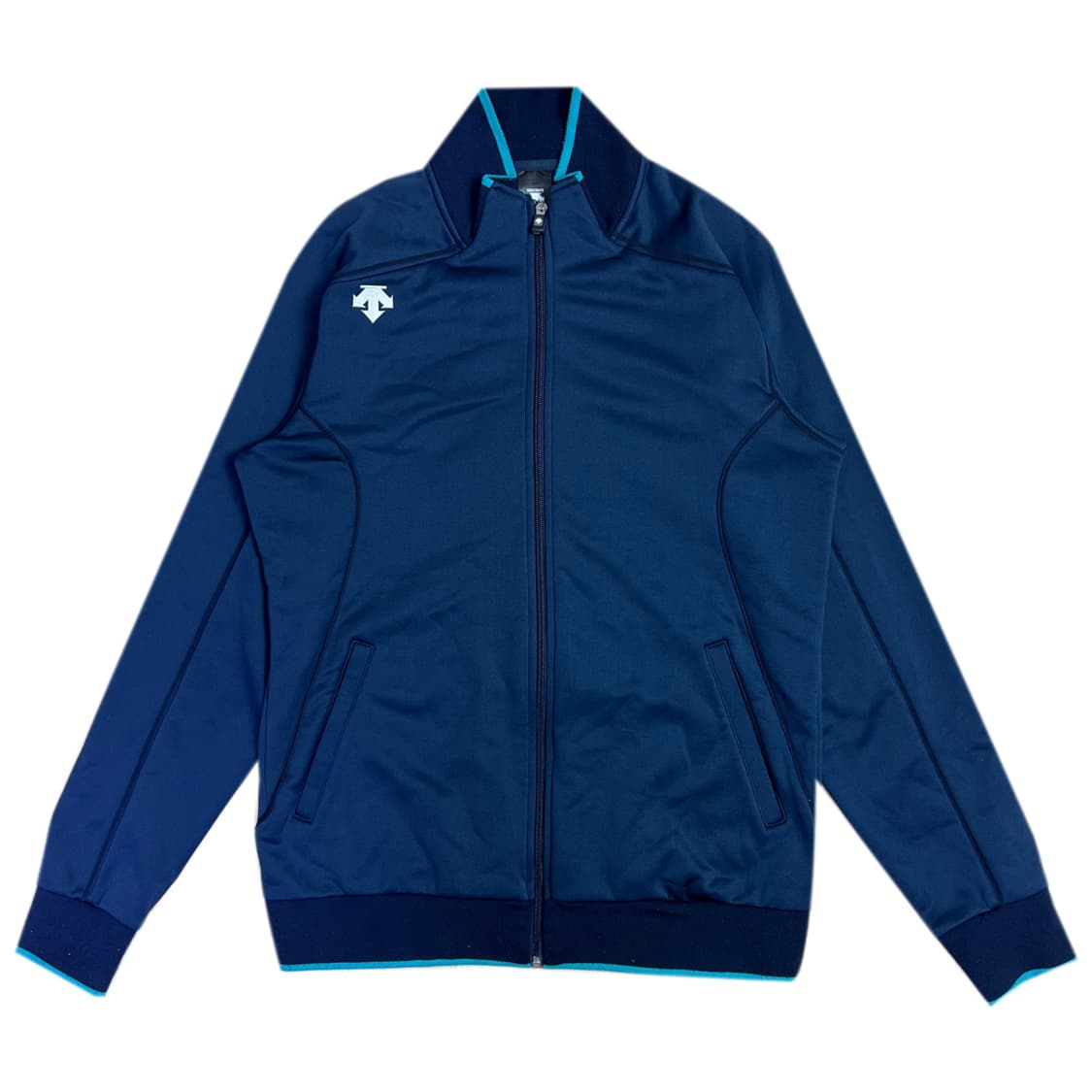 데상트 네이비 집업 져지 상품이미지1