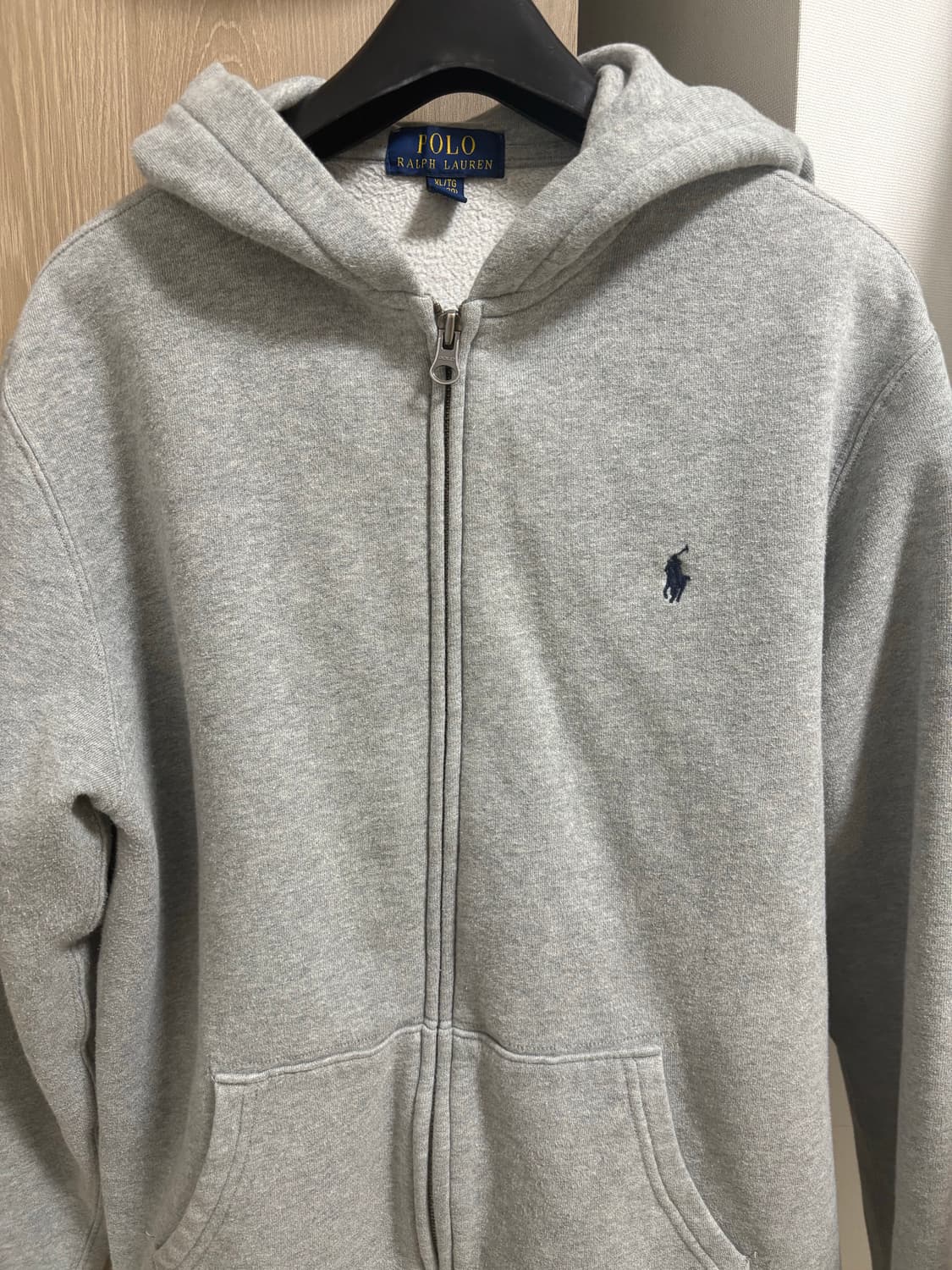 폴로 랄프로렌 보이즈 그레이 후드집업 상품이미지1