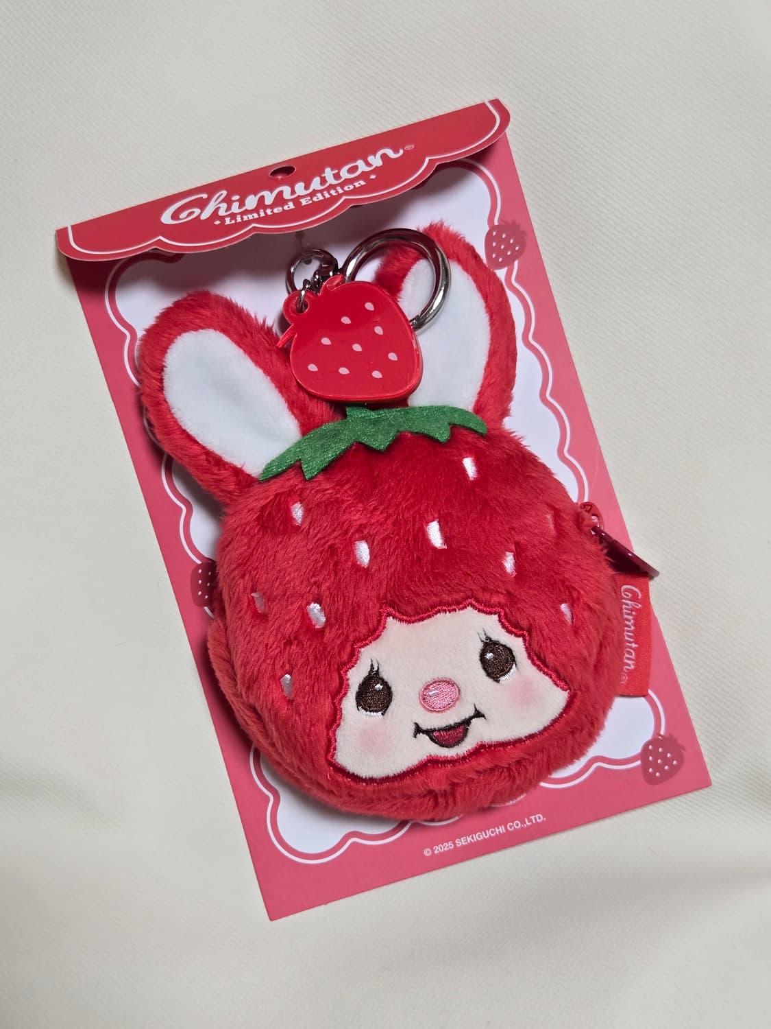몬치치 한정 딸기 치무탄 지갑 파우치 키링 상품이미지1