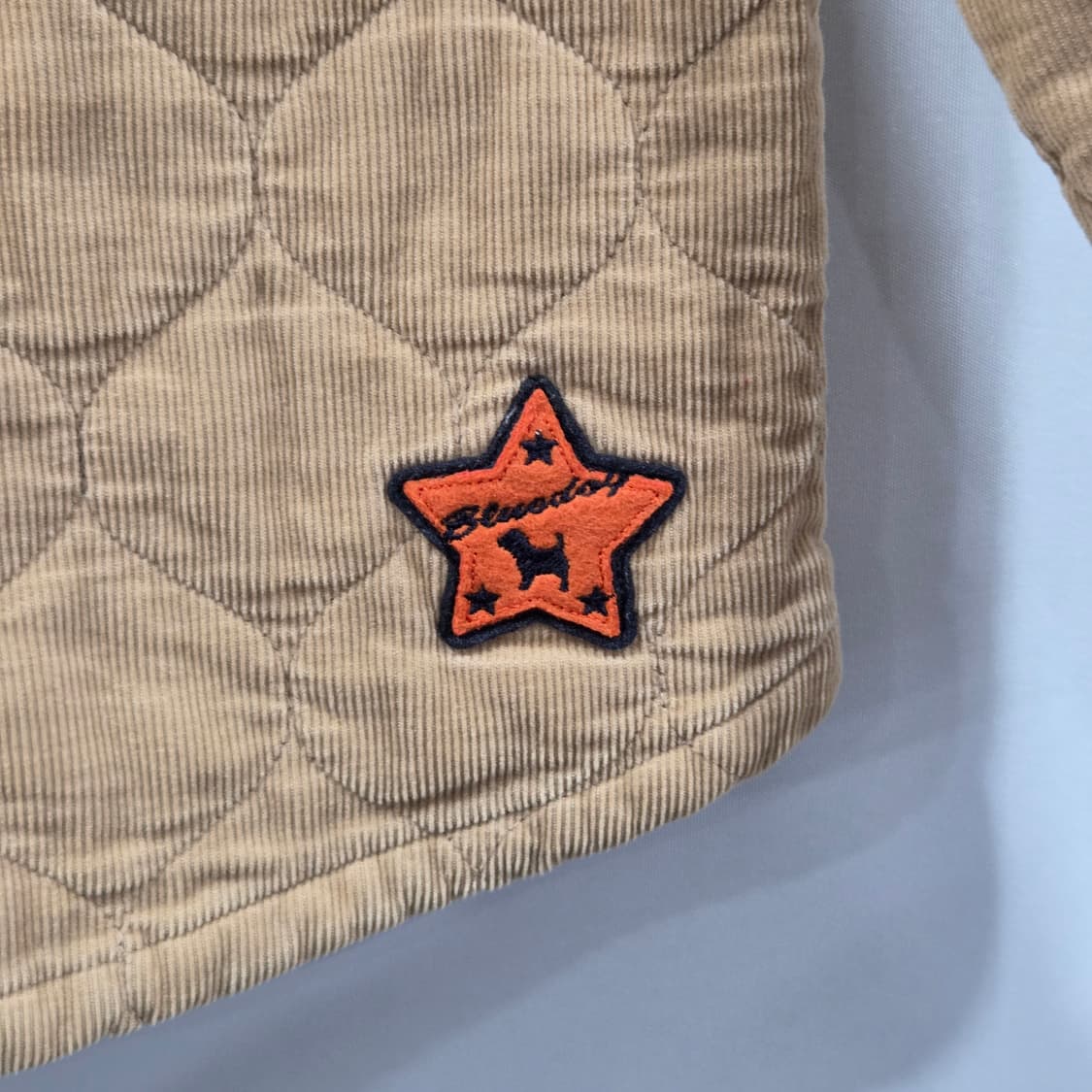 블루독 키즈 코듀로이 퀼팅 자켓 55/110 상품이미지2