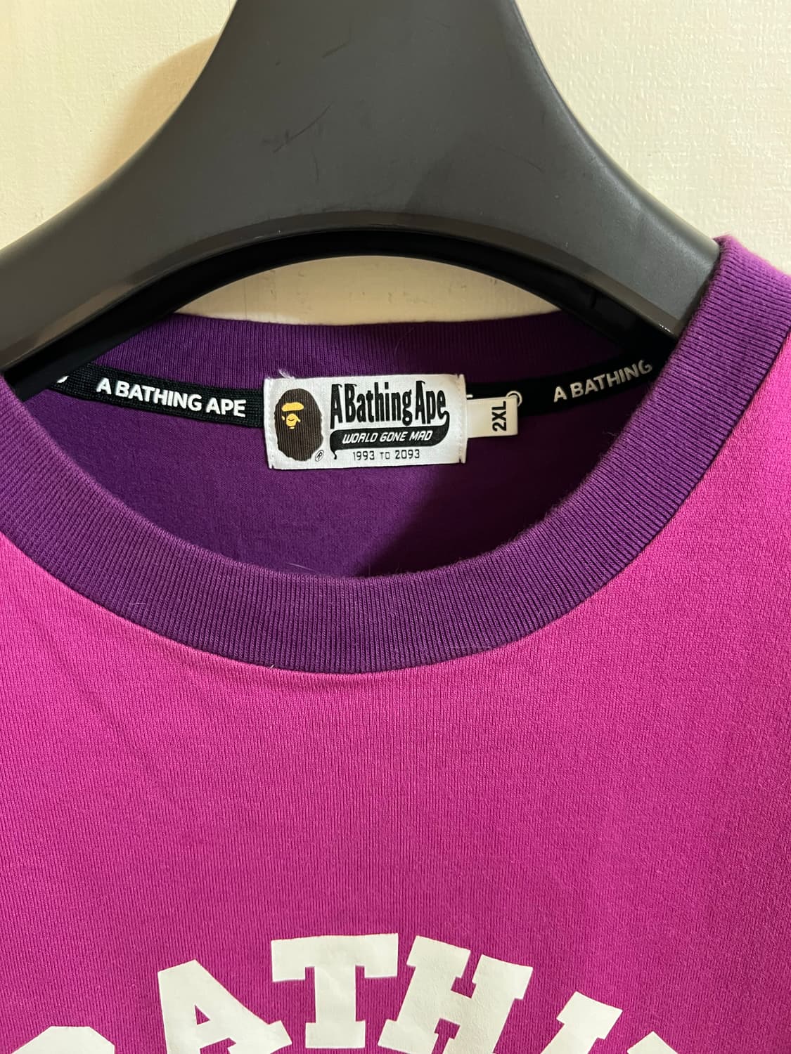[2XL] A Bathing Ape 베이프 퍼플 반팔 상품이미지2