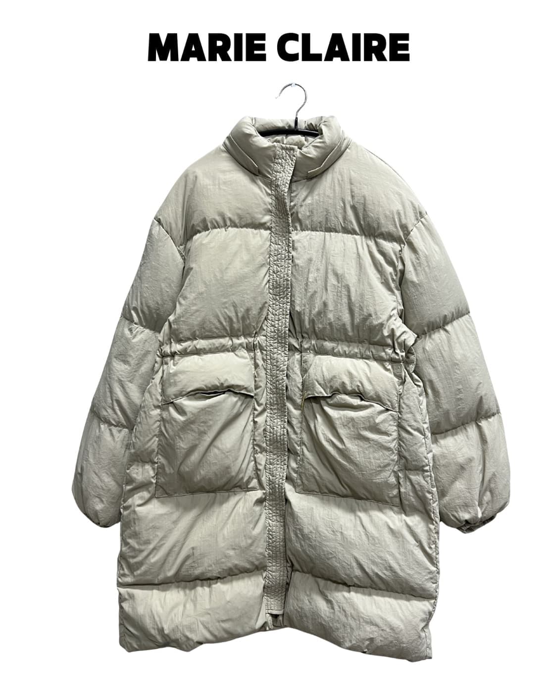 (38) 마리끌레르 우먼스 덕다운 롱패딩 베이지 상품이미지1