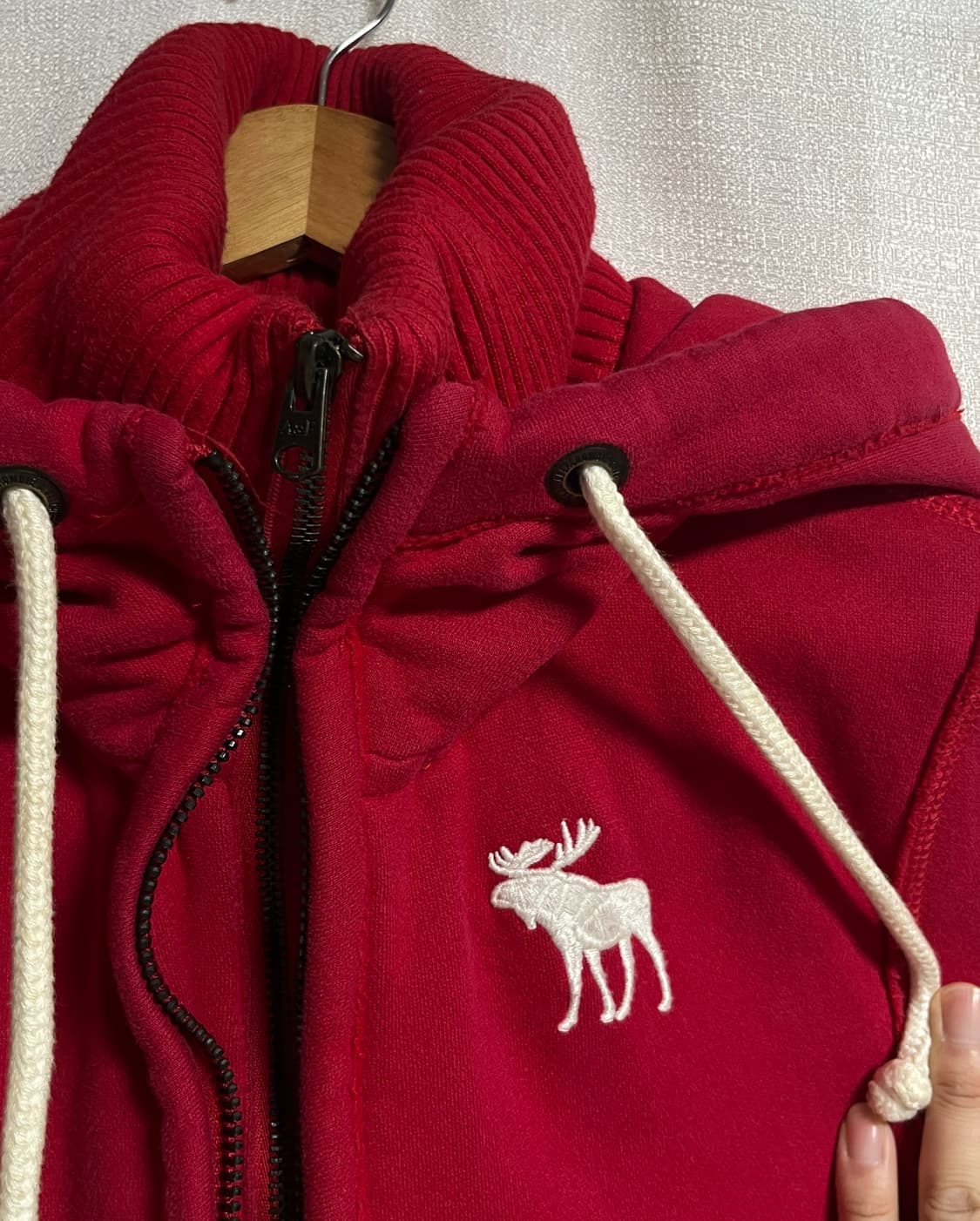 공용 아베크롬비 머슬 울프죠 후드 집업 후드티 S 상품이미지5