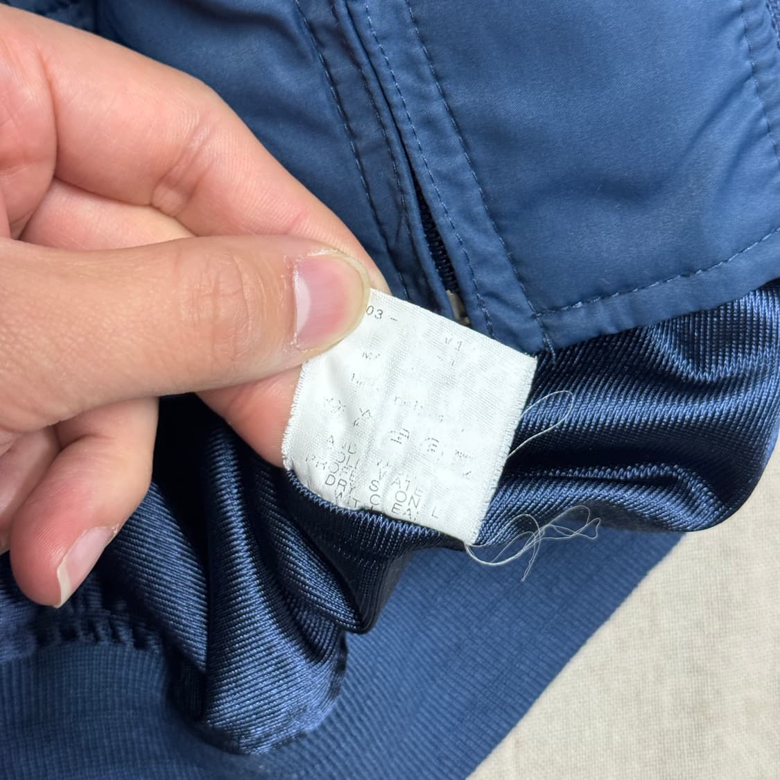 켈러웨이 재팬 나일론 네이비블루 자수 집업 자켓 M 상품이미지9