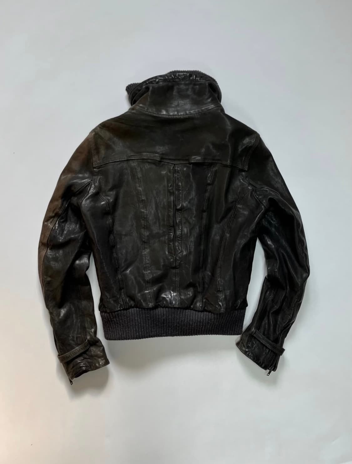 살바토레 산토로 축융 램스킨 레더 자켓 상품이미지6