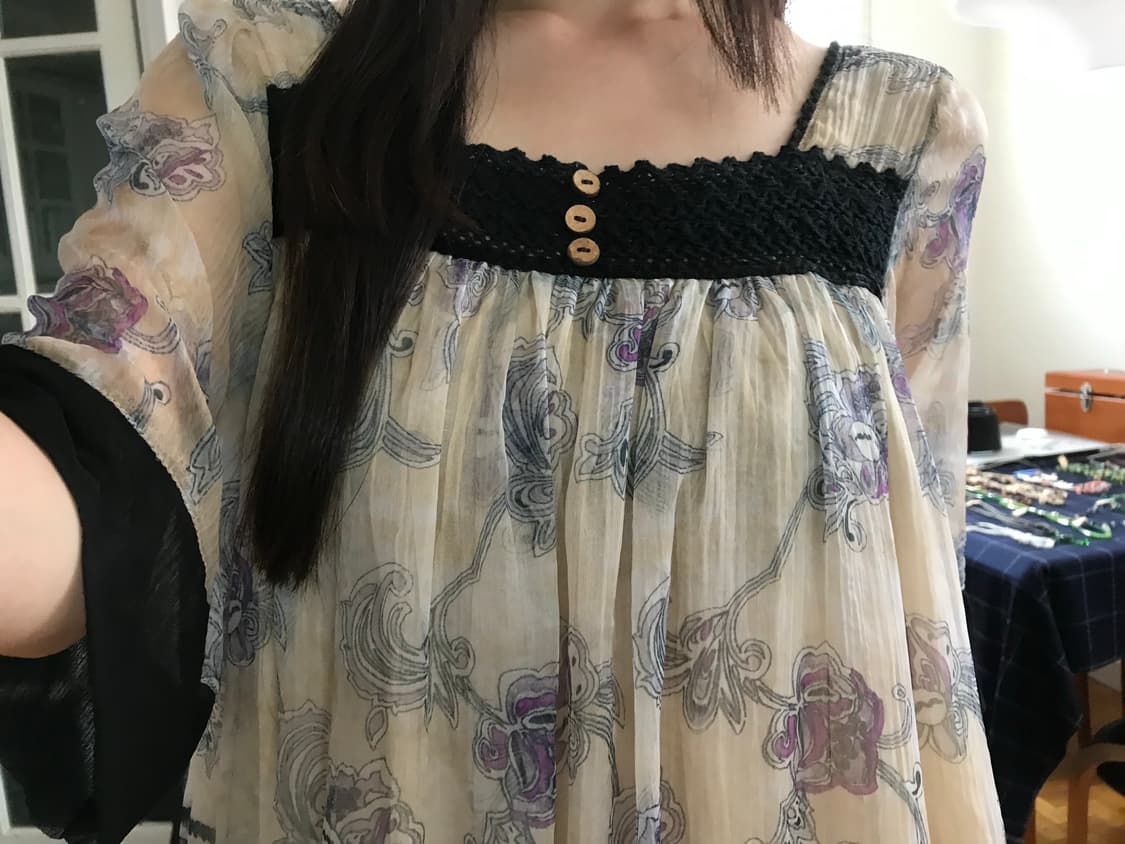 vintage pattern blouse 상품이미지6