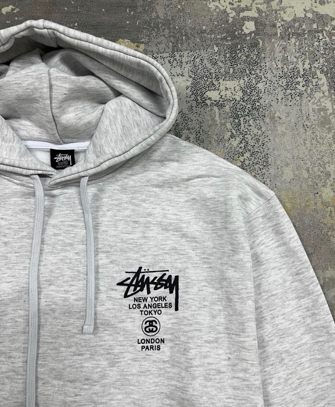 스투시 Stussy 월드투어 후드 그레이 상품이미지3