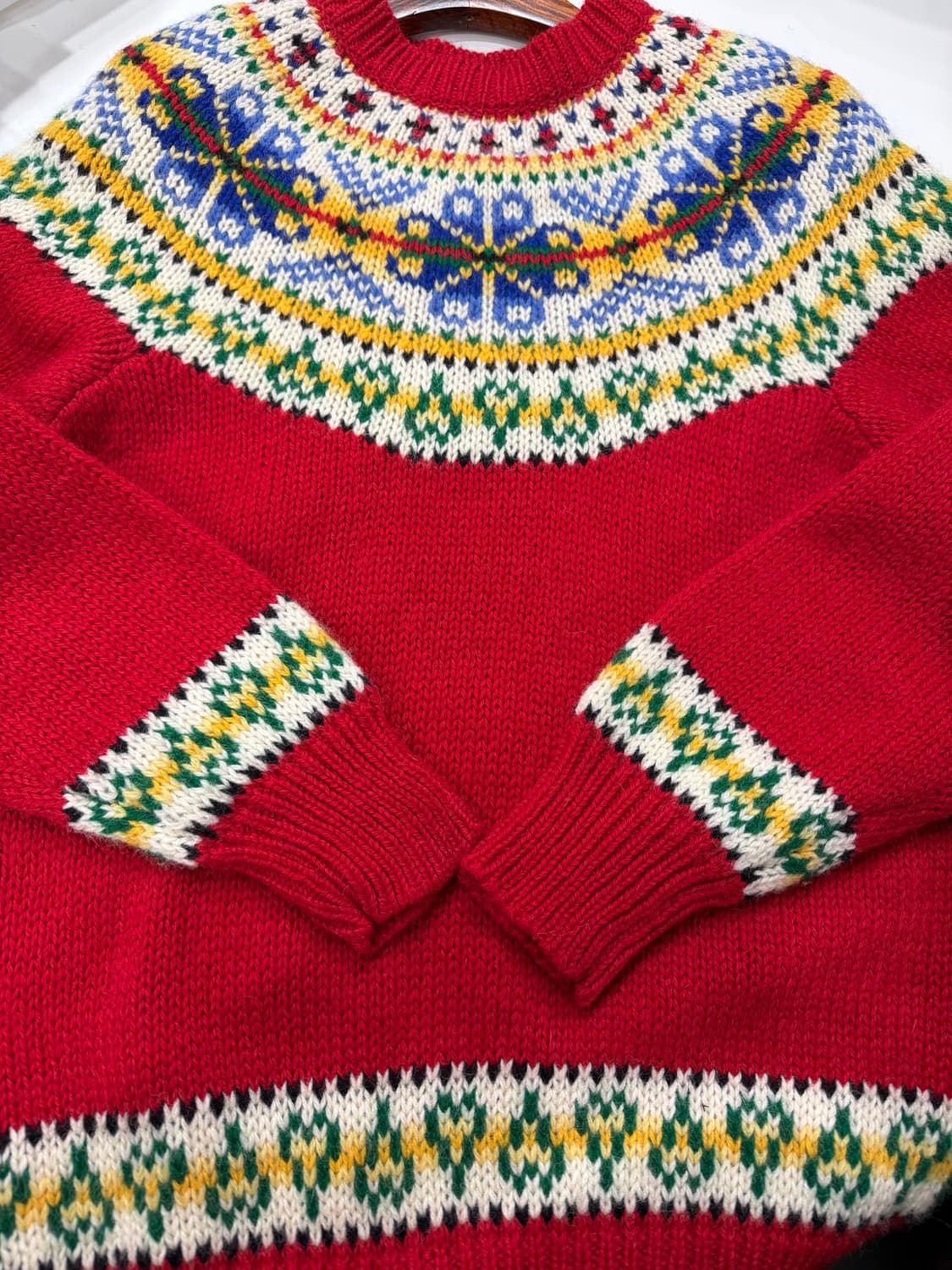 Shetland wool 100%  노르딕 니트 m~L 상품이미지9