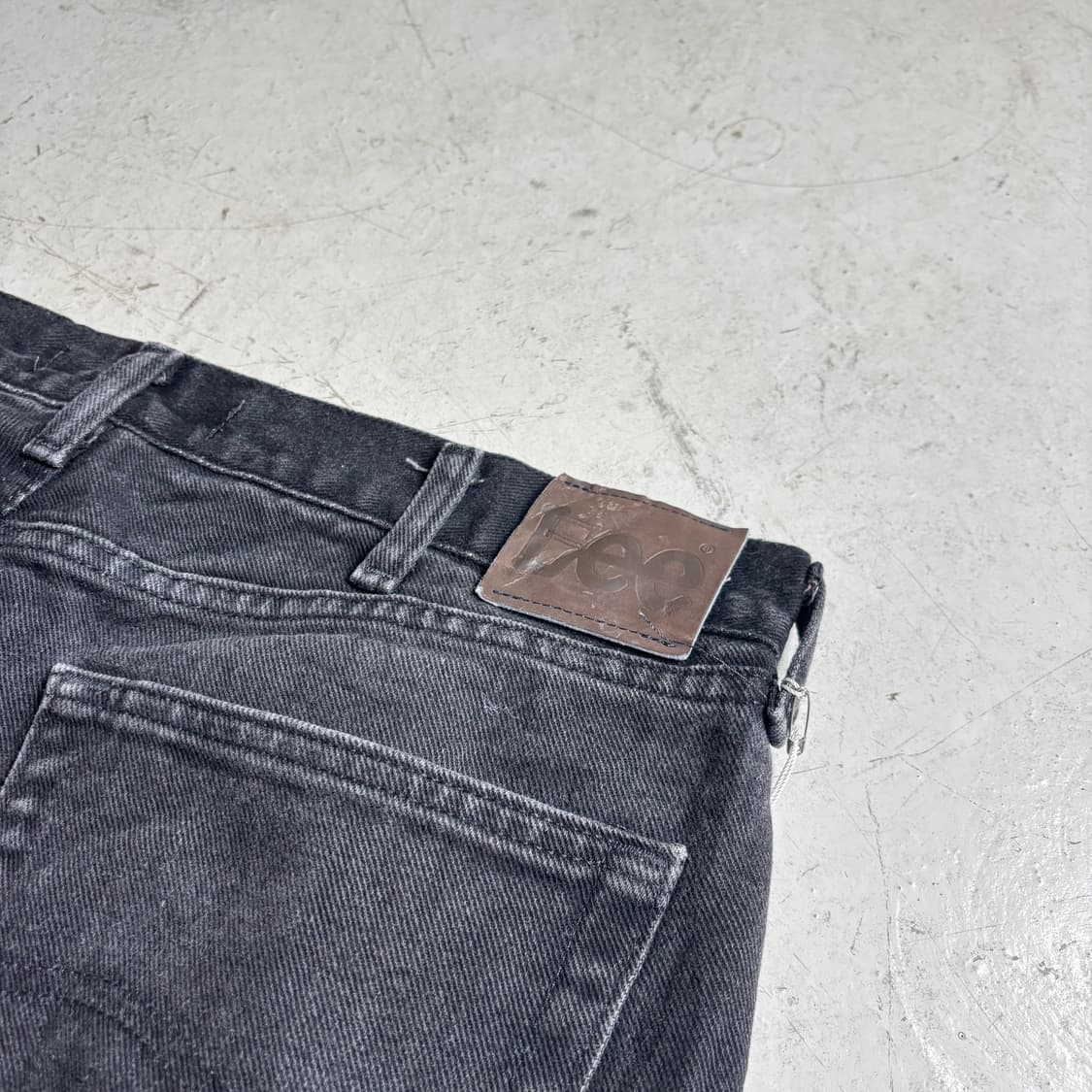 00s LEE 빈티지 흑청 데님팬츠 34x32 상품이미지8