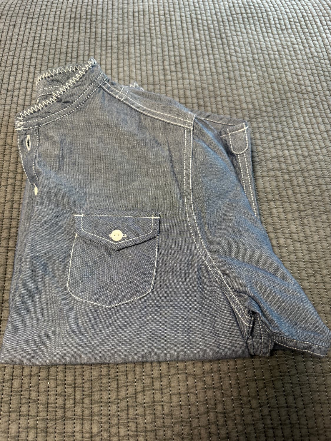 첨스 Chums 헨리넥 포켓셔츠 아웃도어 아메카지M 상품이미지1