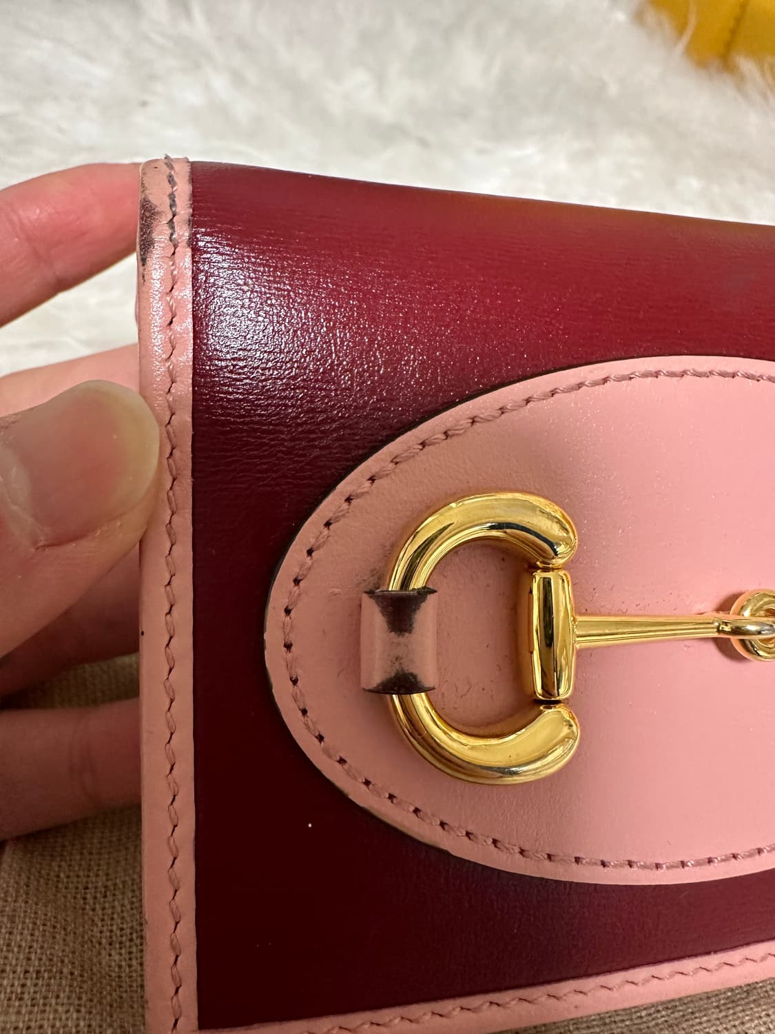 구찌 홀스빗 핑크 반지갑 상품이미지2