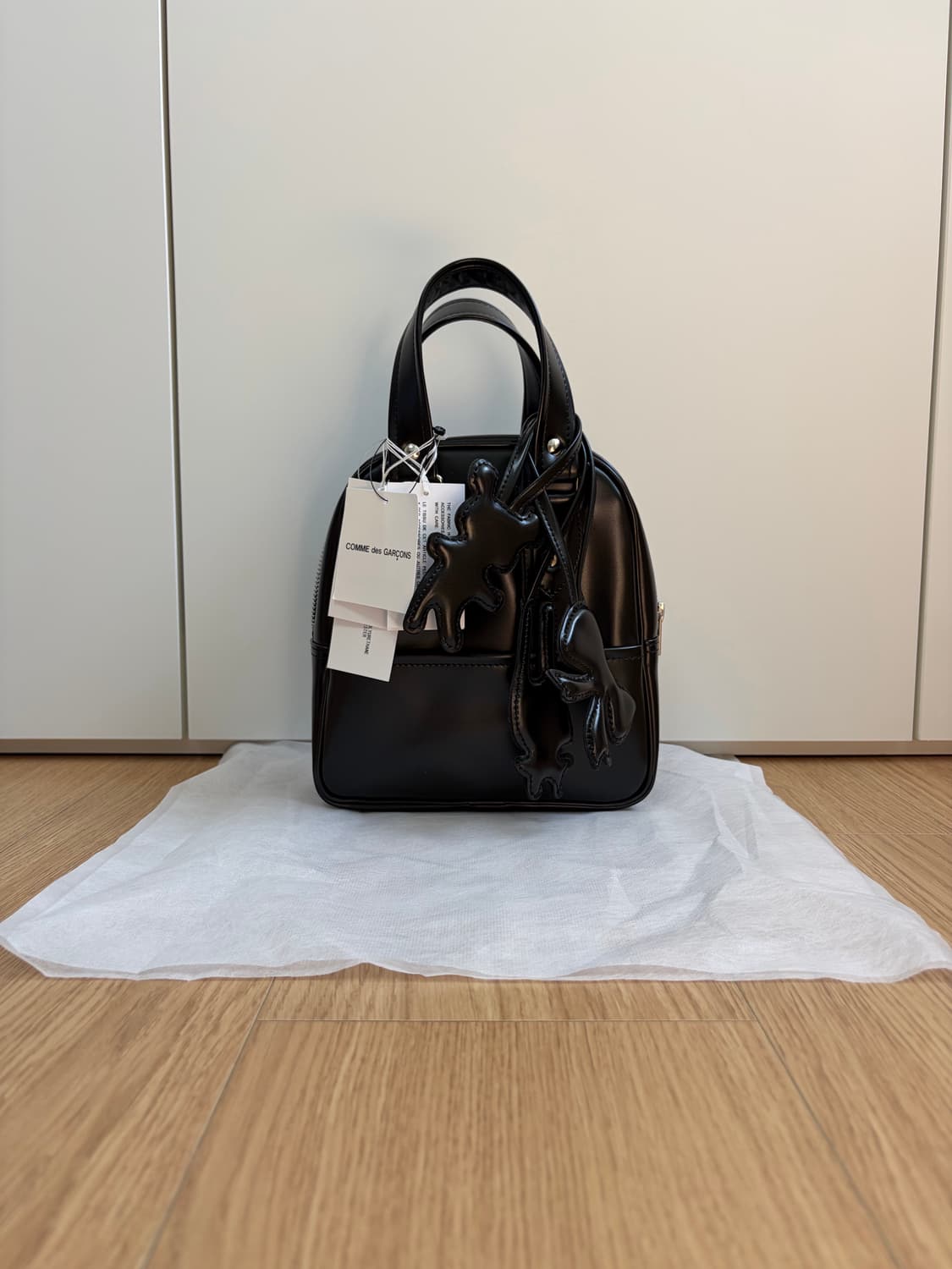 미사용 꼼데가르송 걸 참 미니 도트백 상품이미지1