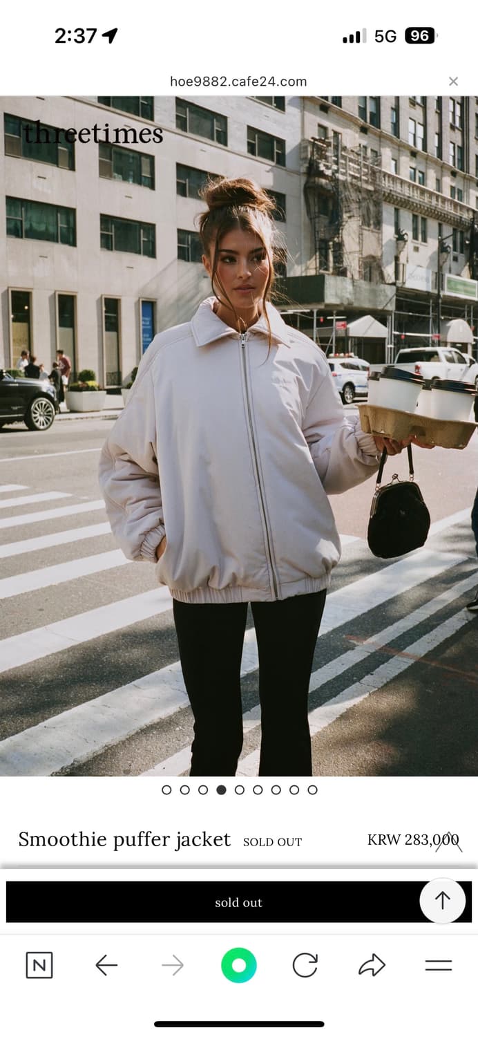 쓰리타임즈 패딩 상품이미지1