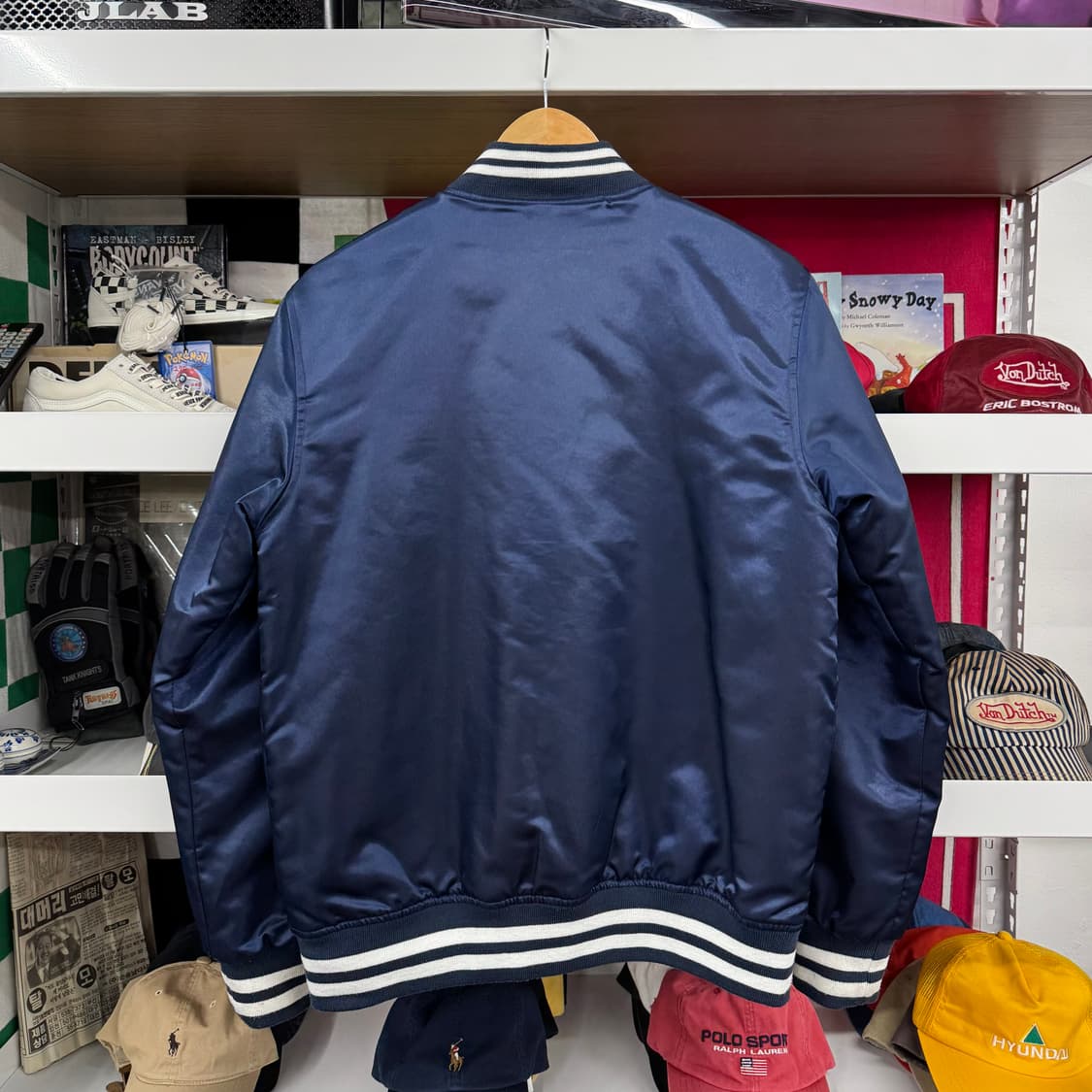 챔피온 제팬 성조기 바시티 자켓 (M) 상품이미지4