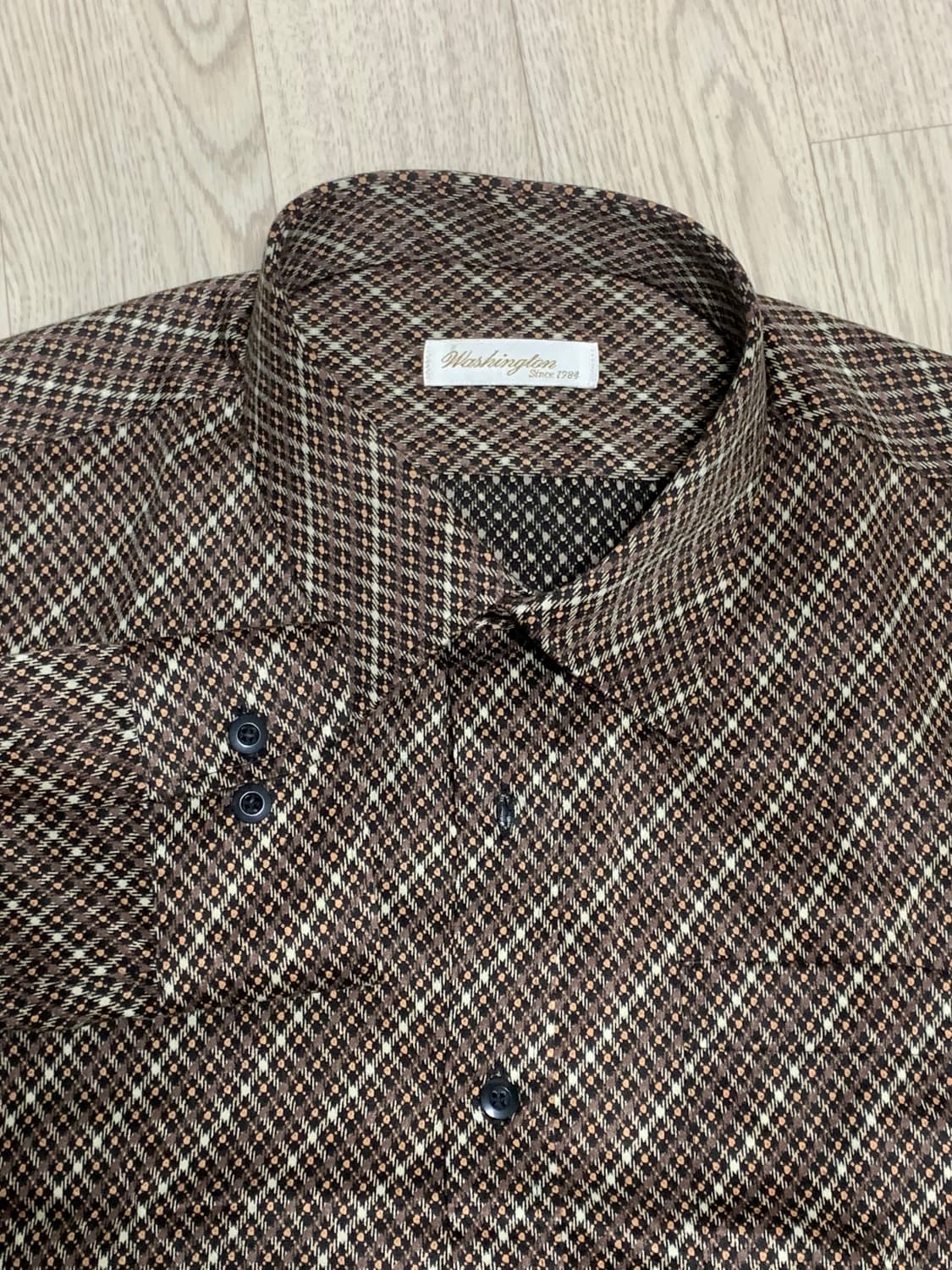 갈색 패턴 셔츠 상품이미지3