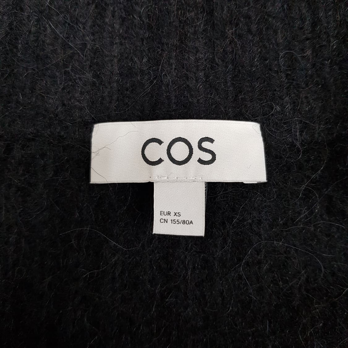 코스 COS 알파카 울 혼방 하이넥 집업 니트 자켓 XS사이즈 상품이미지5