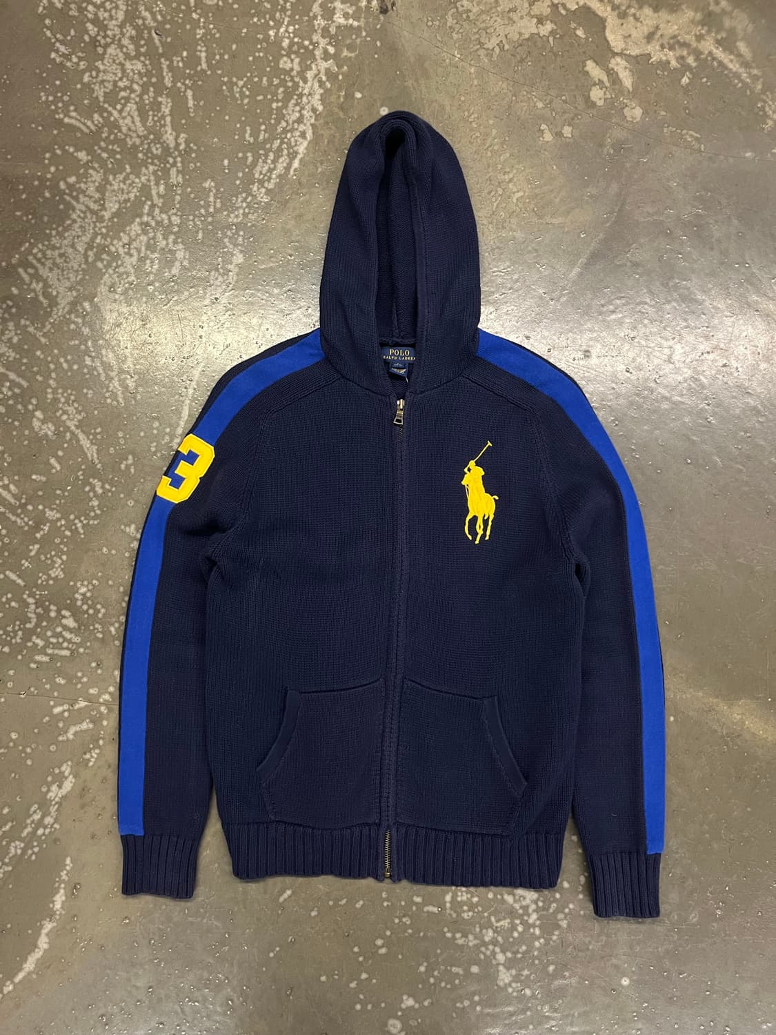 폴로빅포니 니트후드집업 보이즈L (여성XS) 상품이미지1