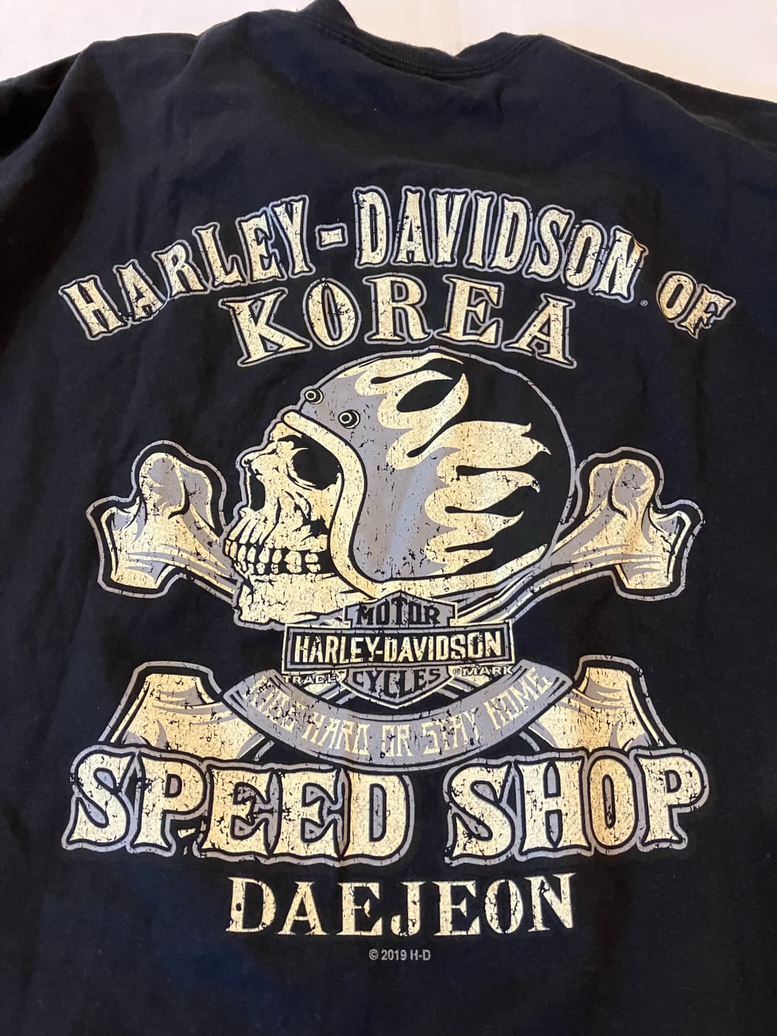 할리데이비슨 빈티지 방패로고 티셔츠 블랙 상품이미지4
