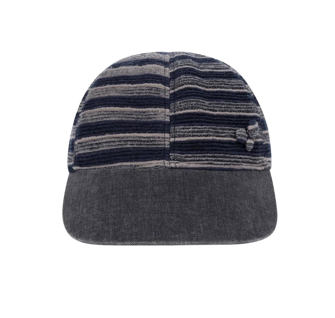 Coyseio peach stripe cap navy 상품이미지1