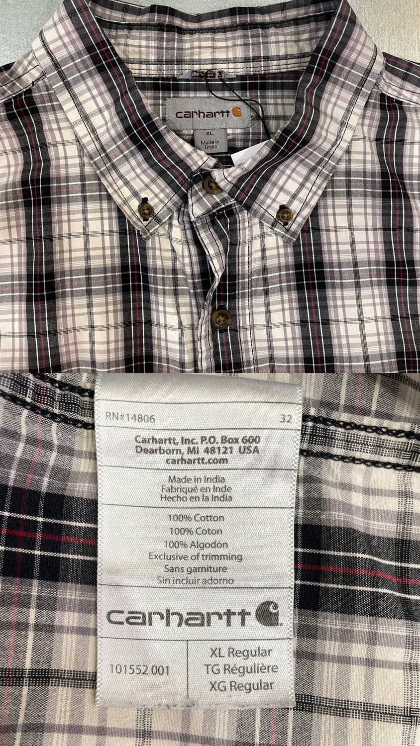  (XL) Carhartt 칼하트 체크 포켓 셔츠  상품이미지10