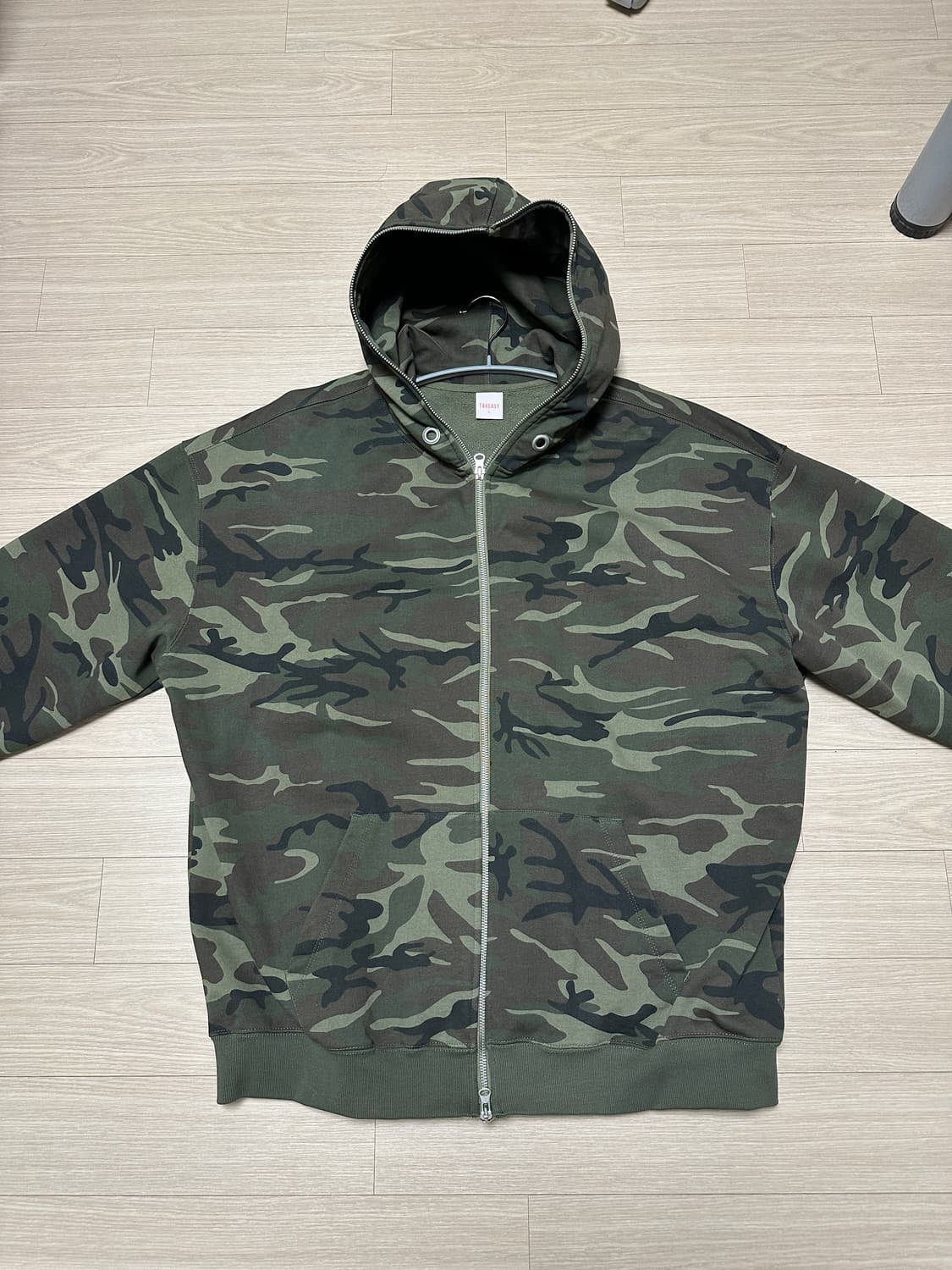 테이크이지 자이언트핏 솔리드 후드집업 상품이미지1