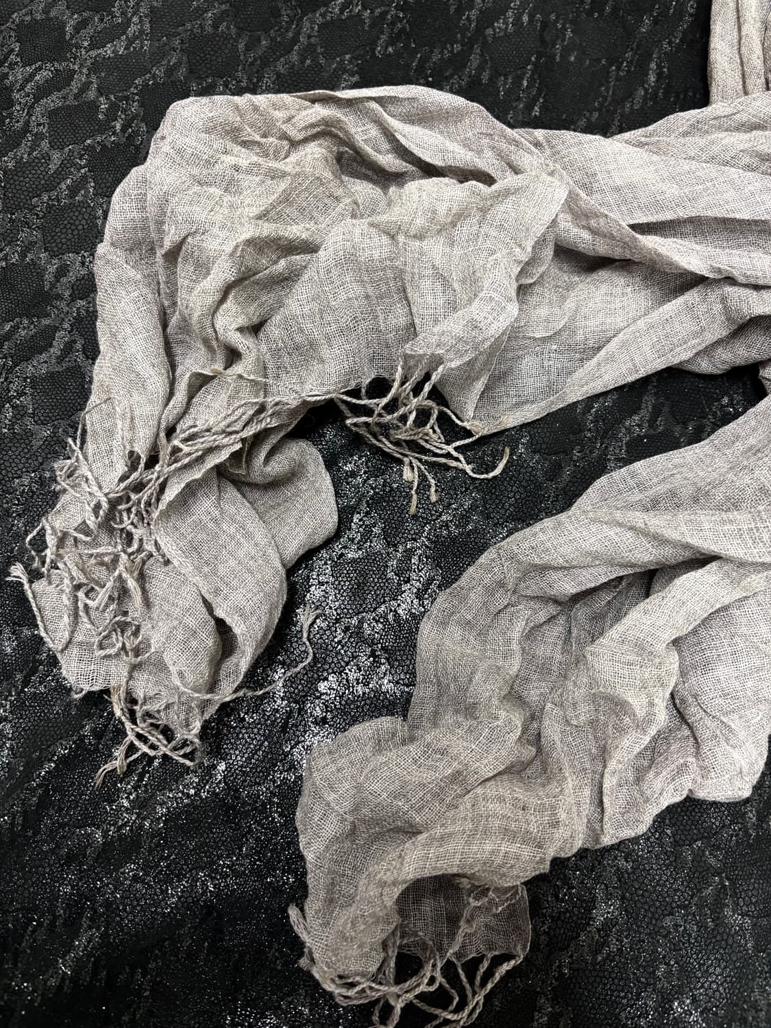 8. Grunge mood grey scarf 3.2 상품이미지5