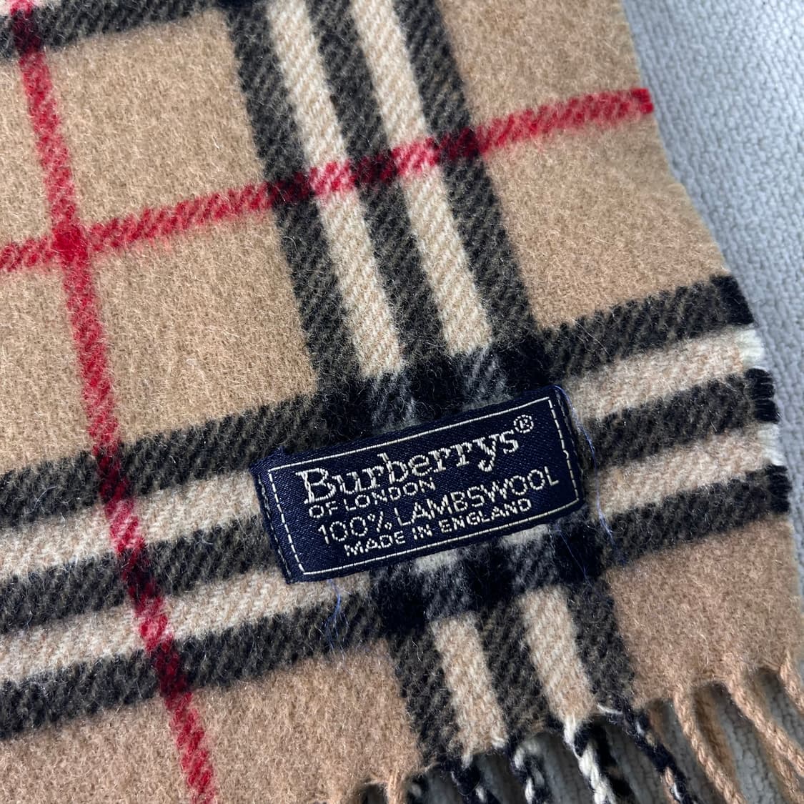 버버리 노바체크 램스울 베이지 머플러 상품이미지3