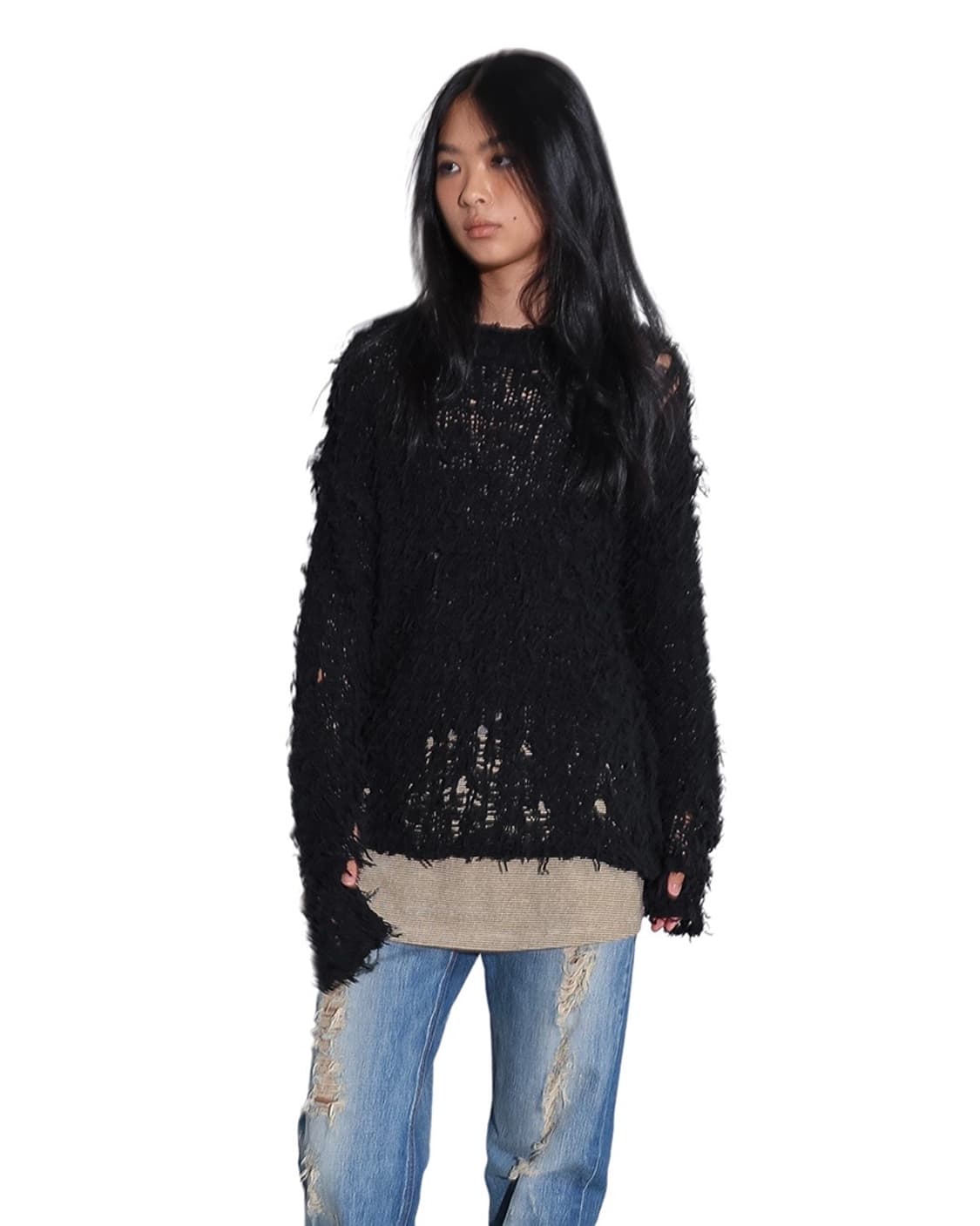 [F]퍼버즈 Rudder 니트/블랙 상품이미지1