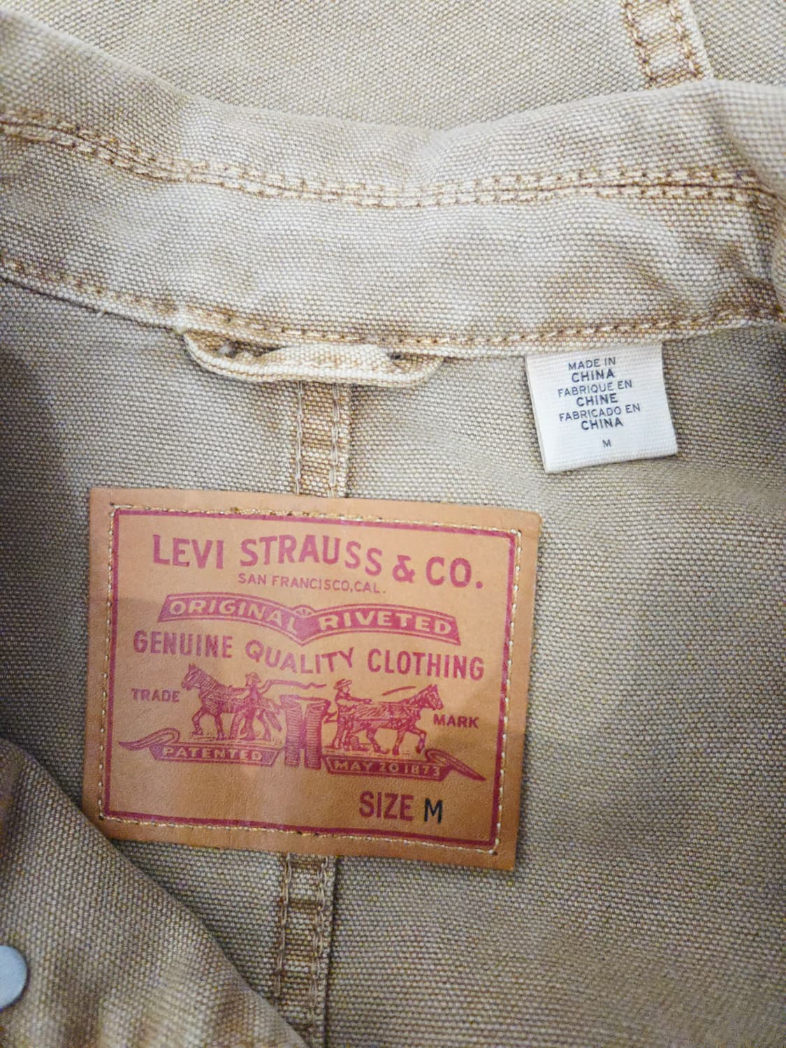 리바이스(Levi's) 캔버스 워크 자켓 초어 코트 상품이미지7