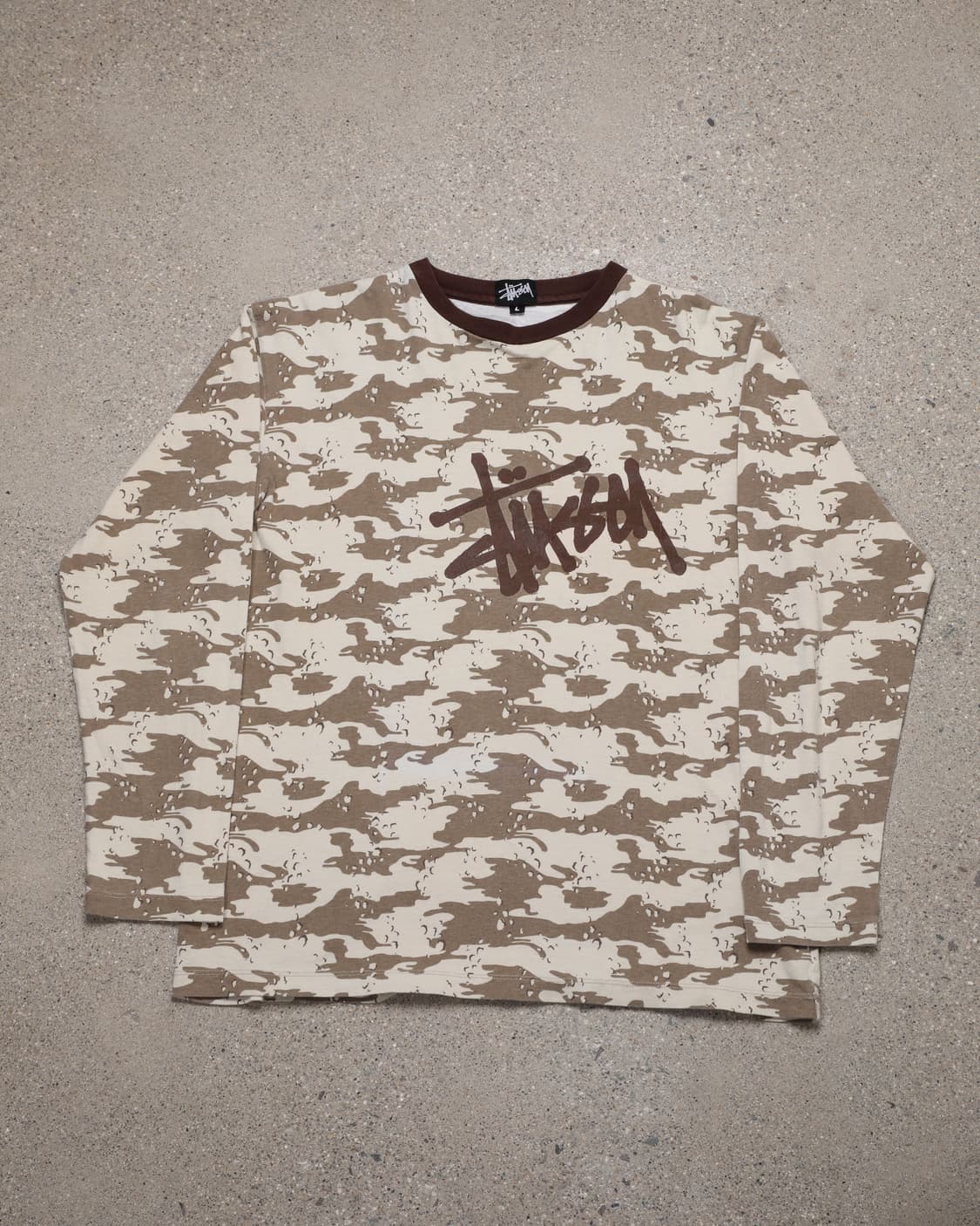 old stussy desert camo long sleeve 상품이미지2