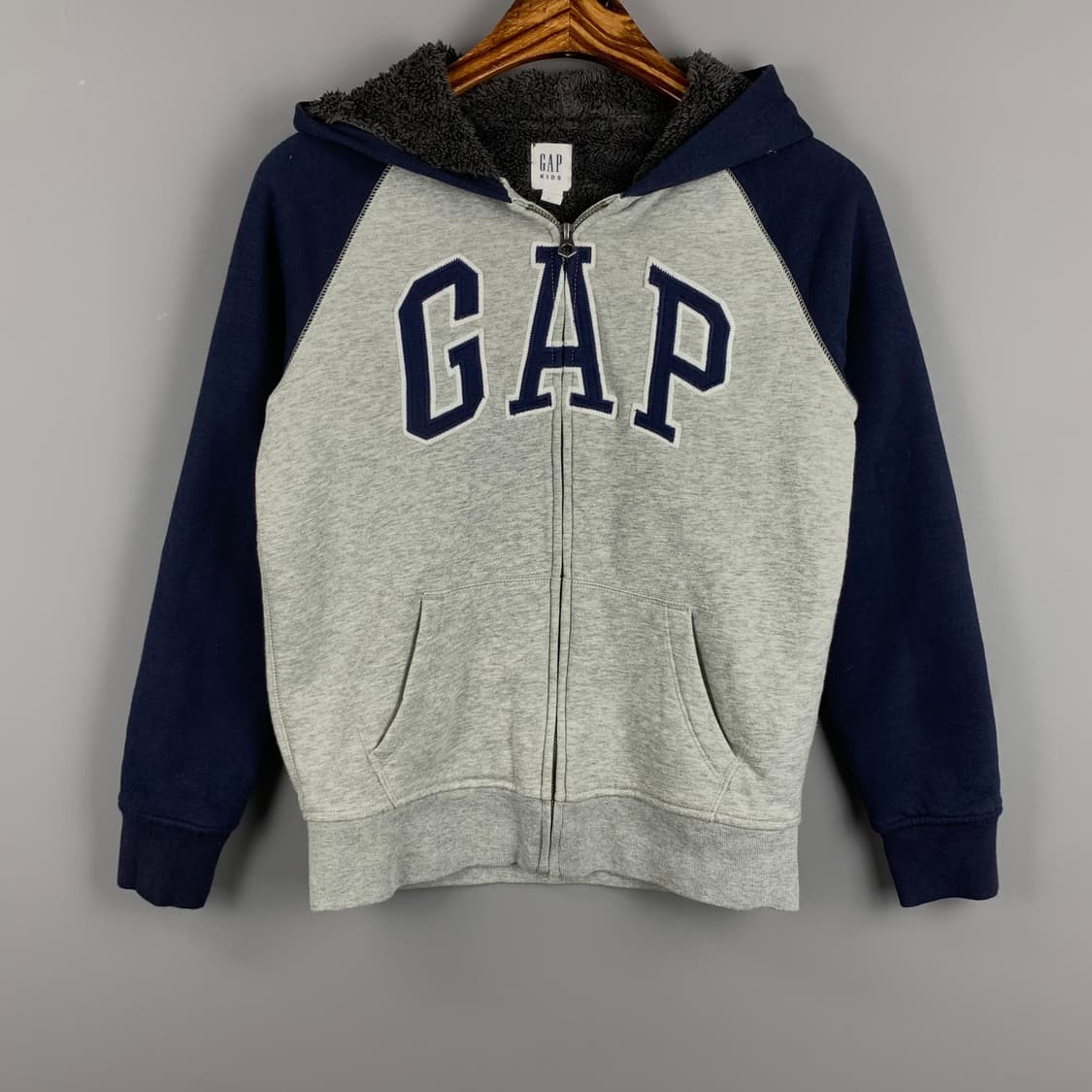 Gap 갭 나그랑 배색 기모 후드집업 상품이미지2