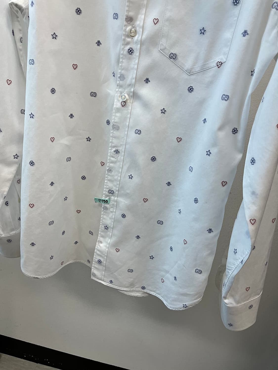 100) 구찌 로고패턴 화이트 셔츠  상품이미지2